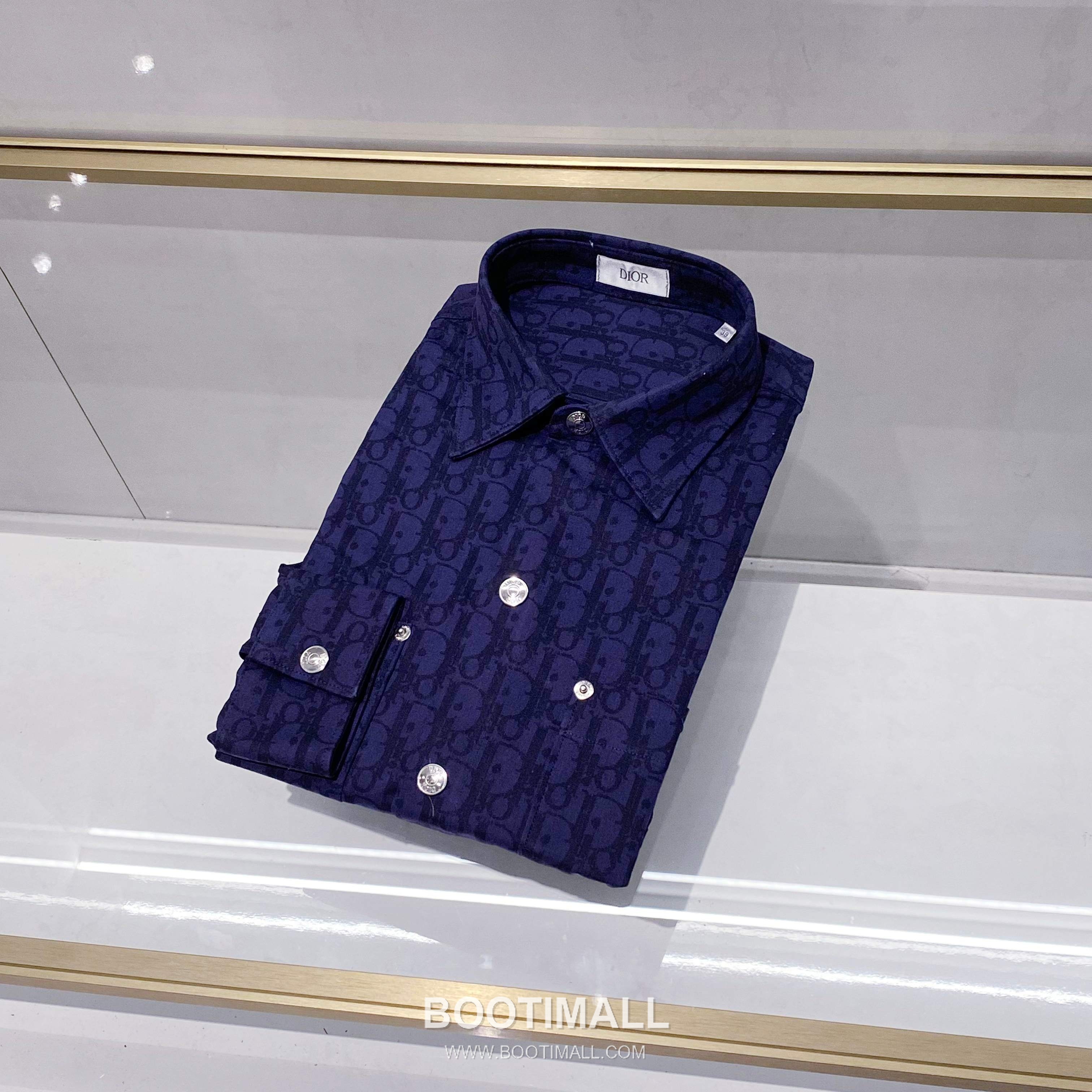 Dior Oblique Denim Shirt Jacket Denim Navy 디올 오블리크 데님 셔츠 자켓 데님 네이비 1