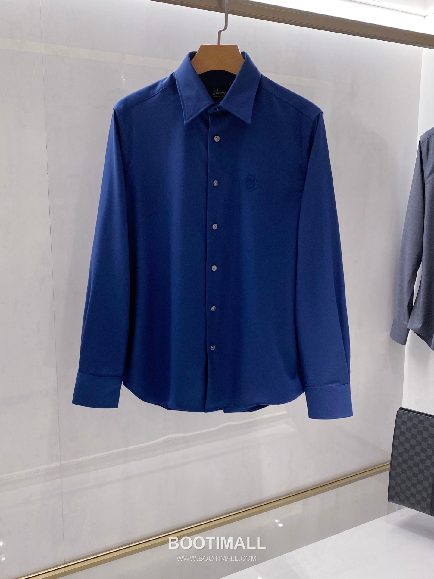 Balenciaga Business Casual Shirt Cotton Modal Wool Blend Gray 발렌시아가 비즈니스 캐주얼 셔츠 코튼 모달 울 블렌드 그레이 1