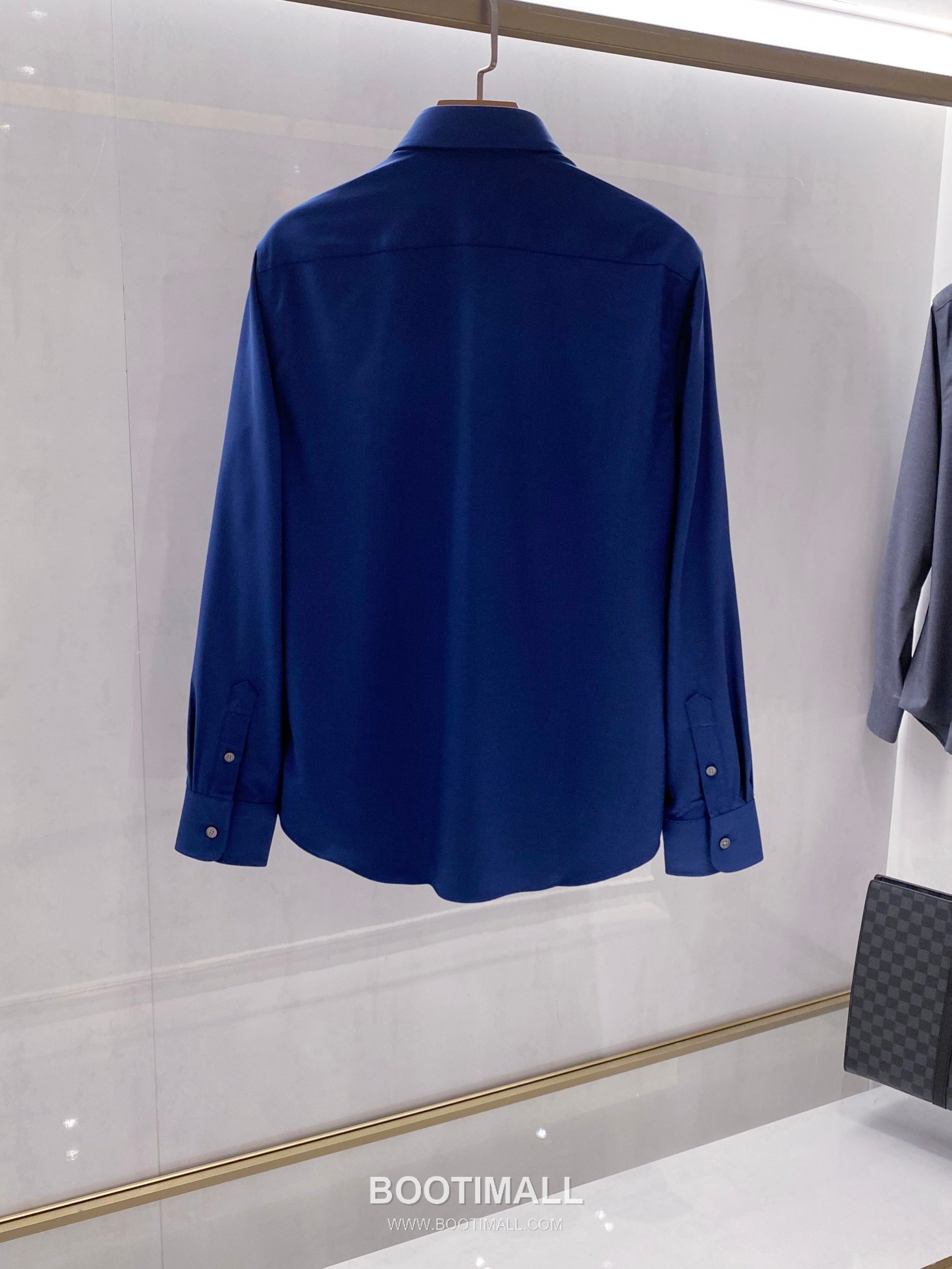 Balenciaga Business Casual Shirt Cotton Modal Wool Blend Gray 발렌시아가 비즈니스 캐주얼 셔츠 코튼 모달 울 블렌드 그레이 2