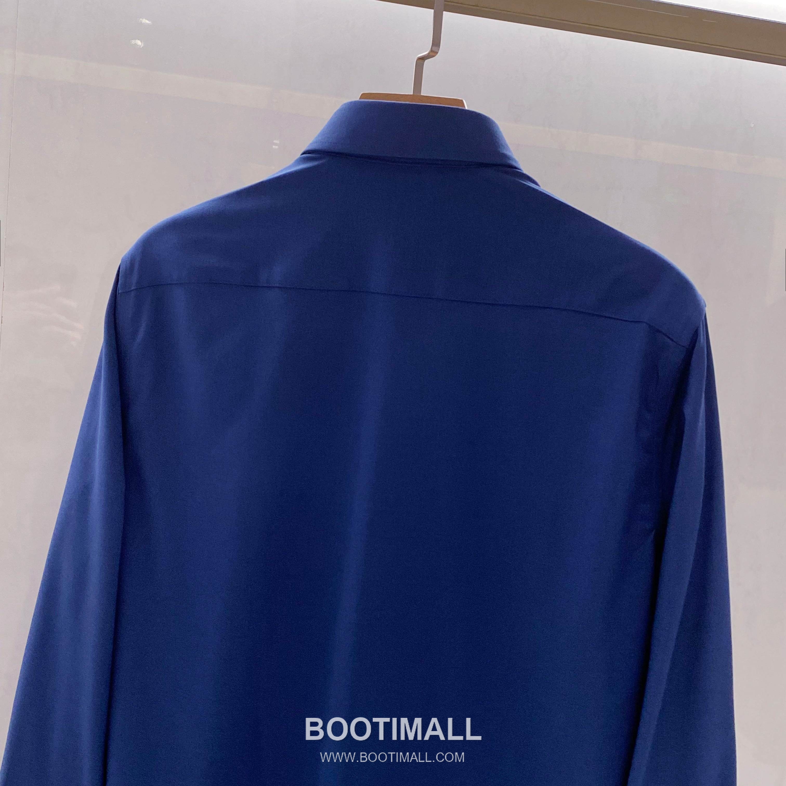 Balenciaga Business Casual Shirt Cotton Modal Wool Blend Gray 발렌시아가 비즈니스 캐주얼 셔츠 코튼 모달 울 블렌드 그레이 7