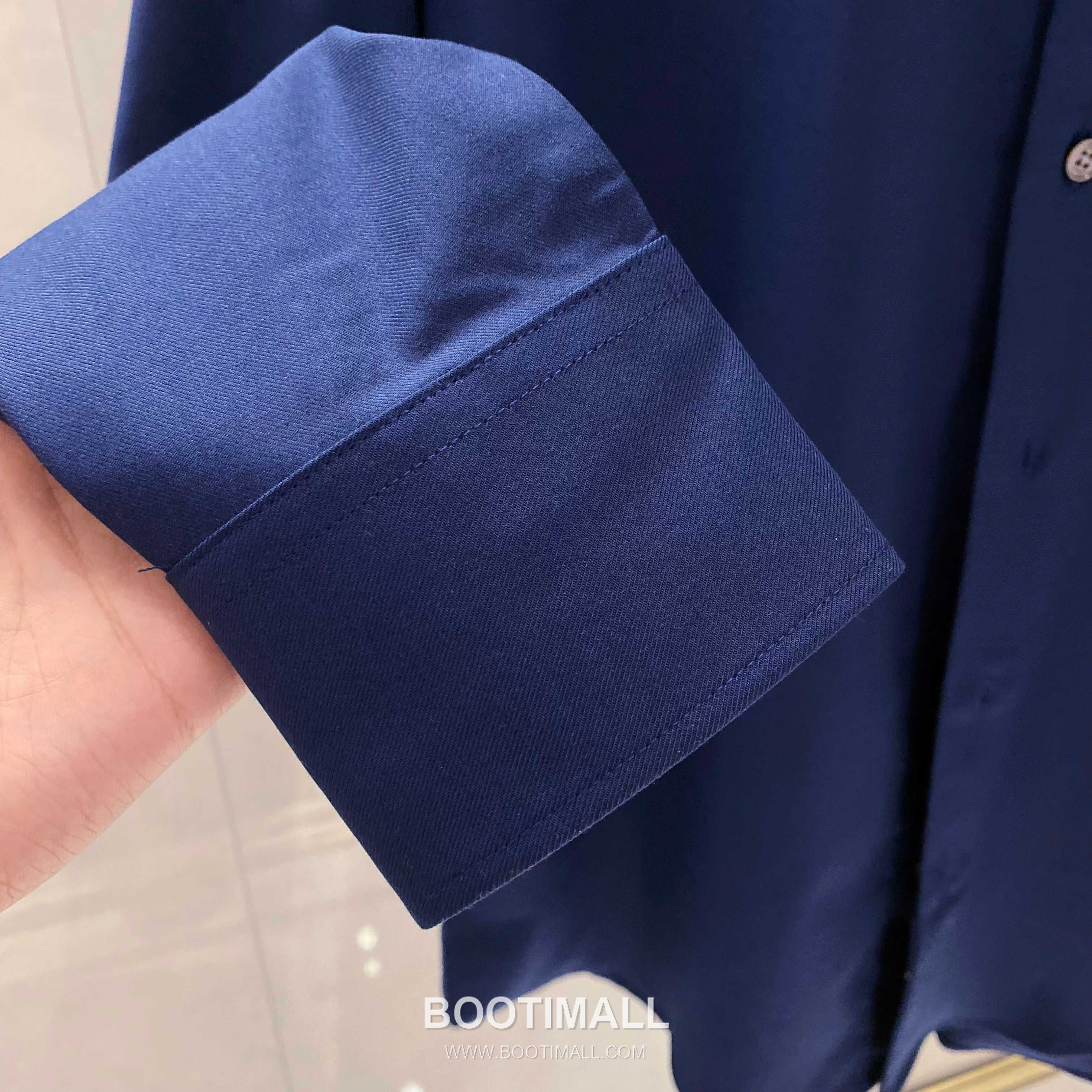 Balenciaga Business Casual Shirt Cotton Modal Wool Blend Gray 발렌시아가 비즈니스 캐주얼 셔츠 코튼 모달 울 블렌드 그레이 9