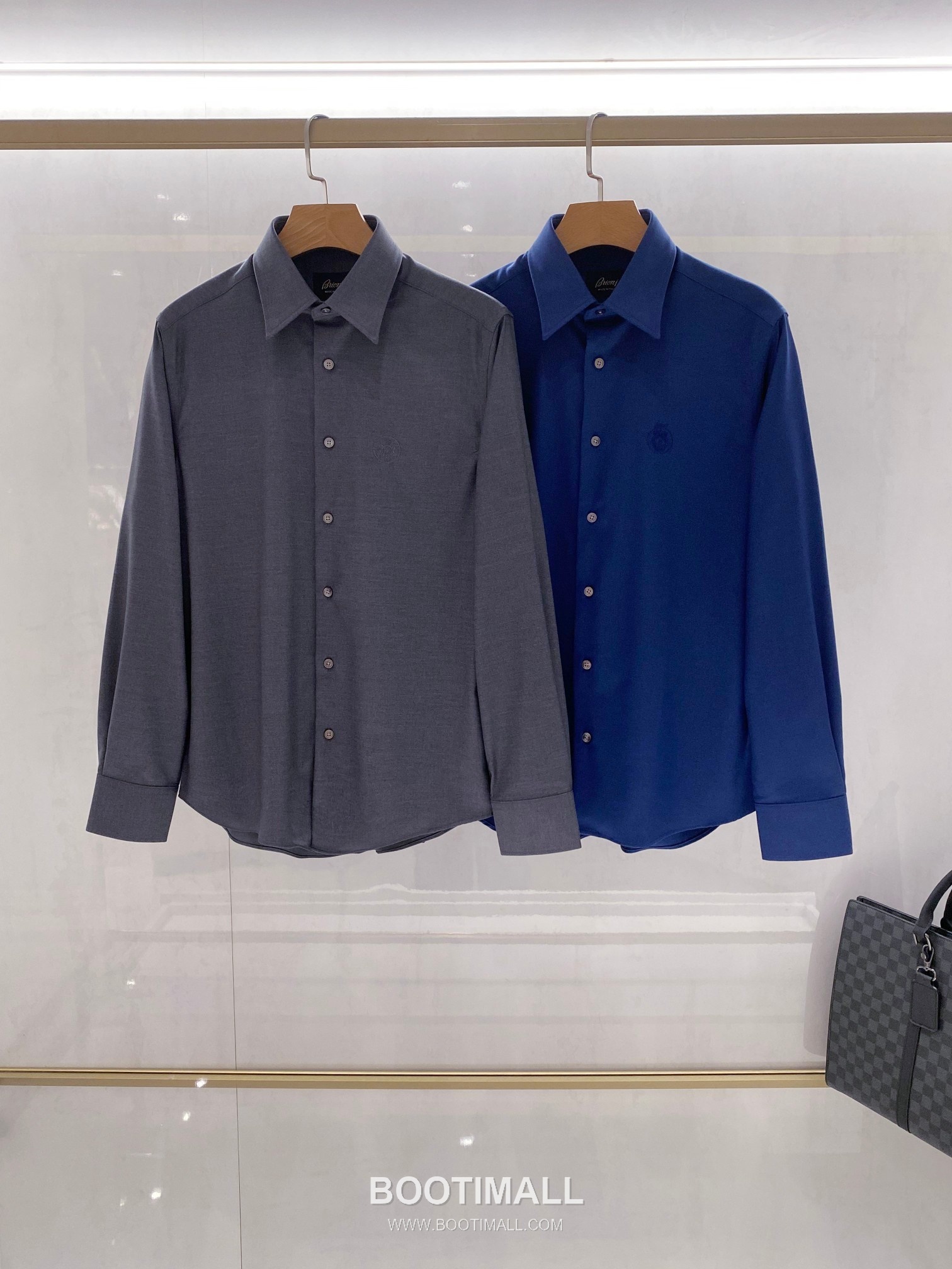 Balenciaga Business Casual Shirt Cotton Modal Wool Blend Gray 발렌시아가 비즈니스 캐주얼 셔츠 코튼 모달 울 블렌드 그레이 10