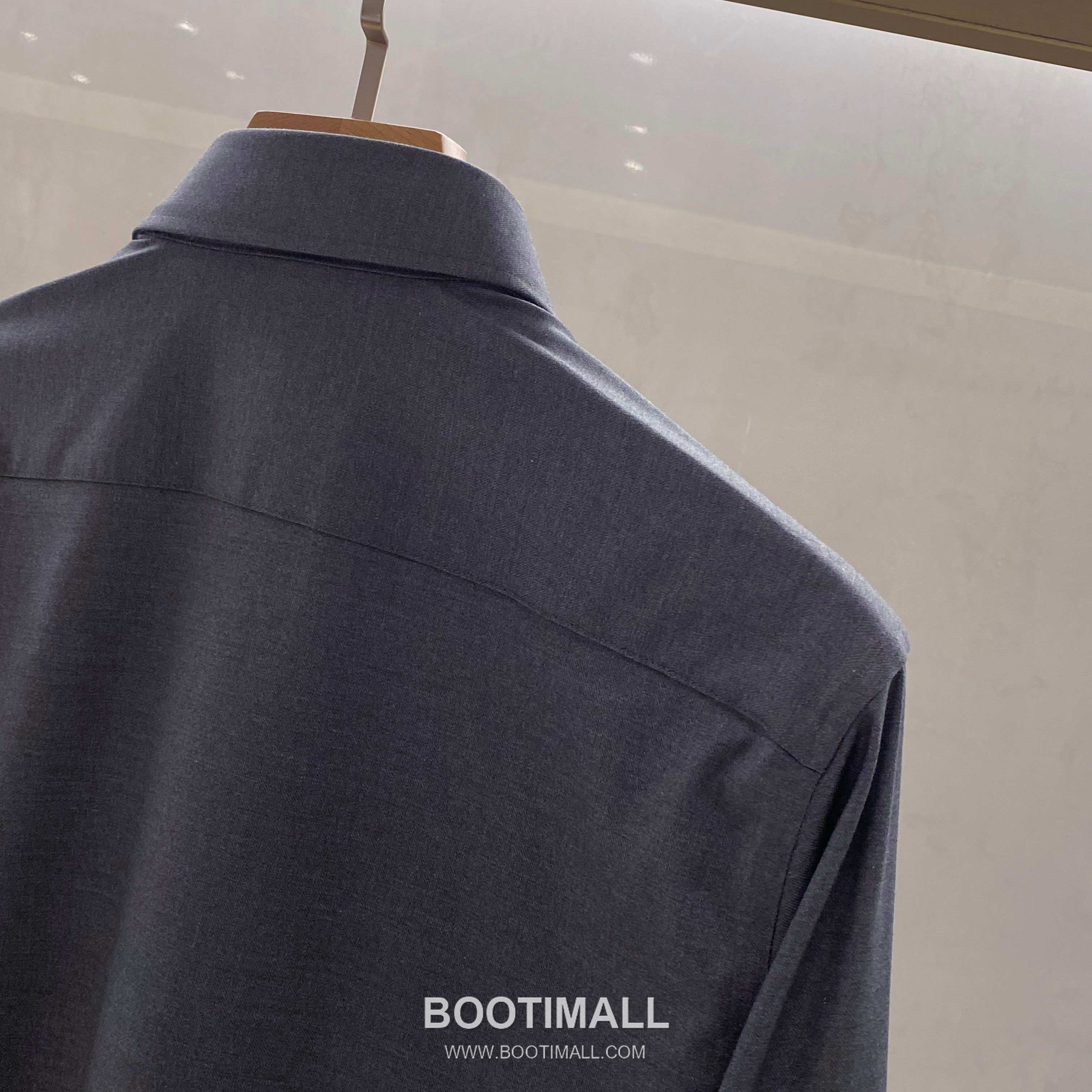 Balenciaga Business Casual Shirt Cotton Modal Wool Blend Gray 발렌시아가 비즈니스 캐주얼 셔츠 코튼 모달 울 블렌드 그레이 7