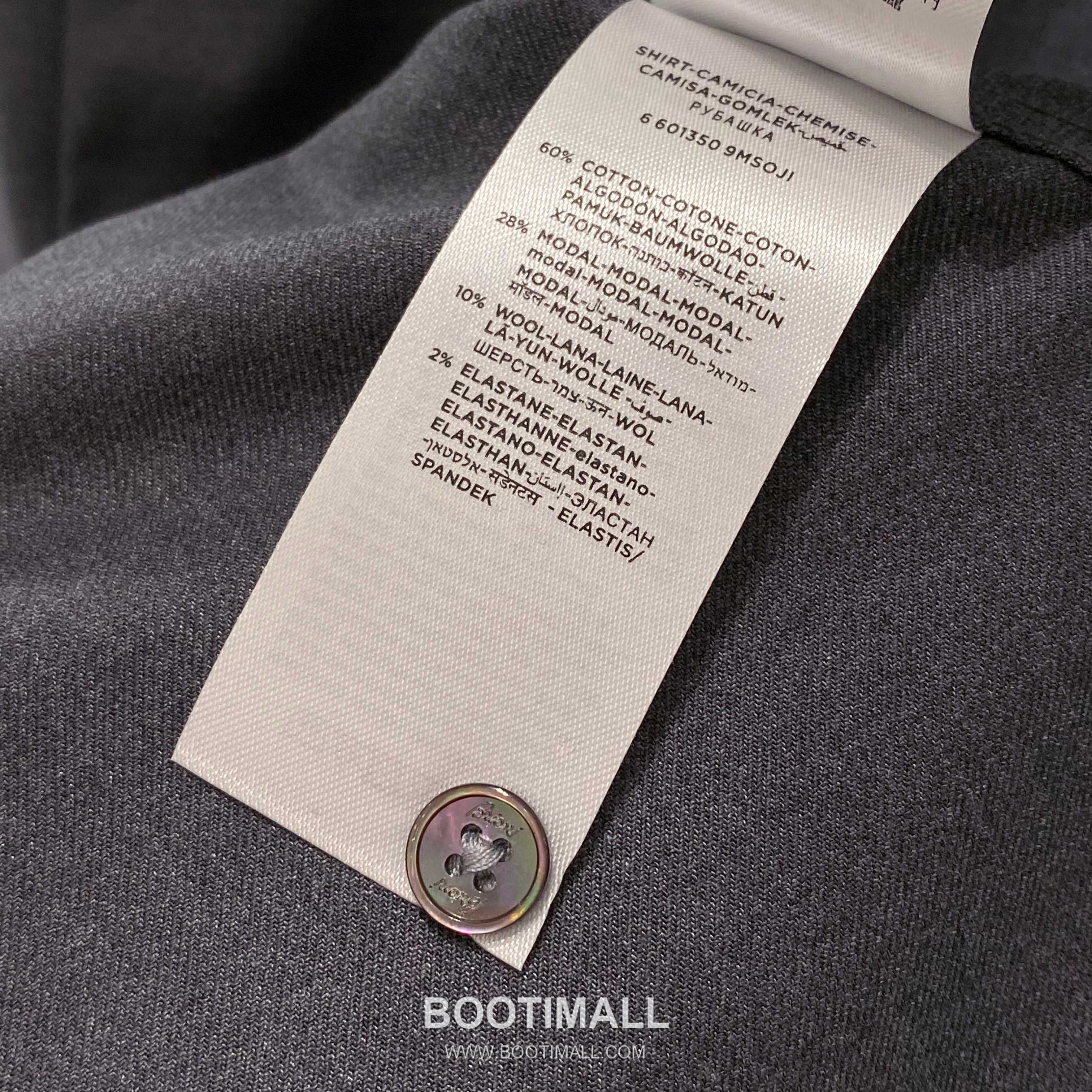 Balenciaga Business Casual Shirt Cotton Modal Wool Blend Gray 발렌시아가 비즈니스 캐주얼 셔츠 코튼 모달 울 블렌드 그레이 9