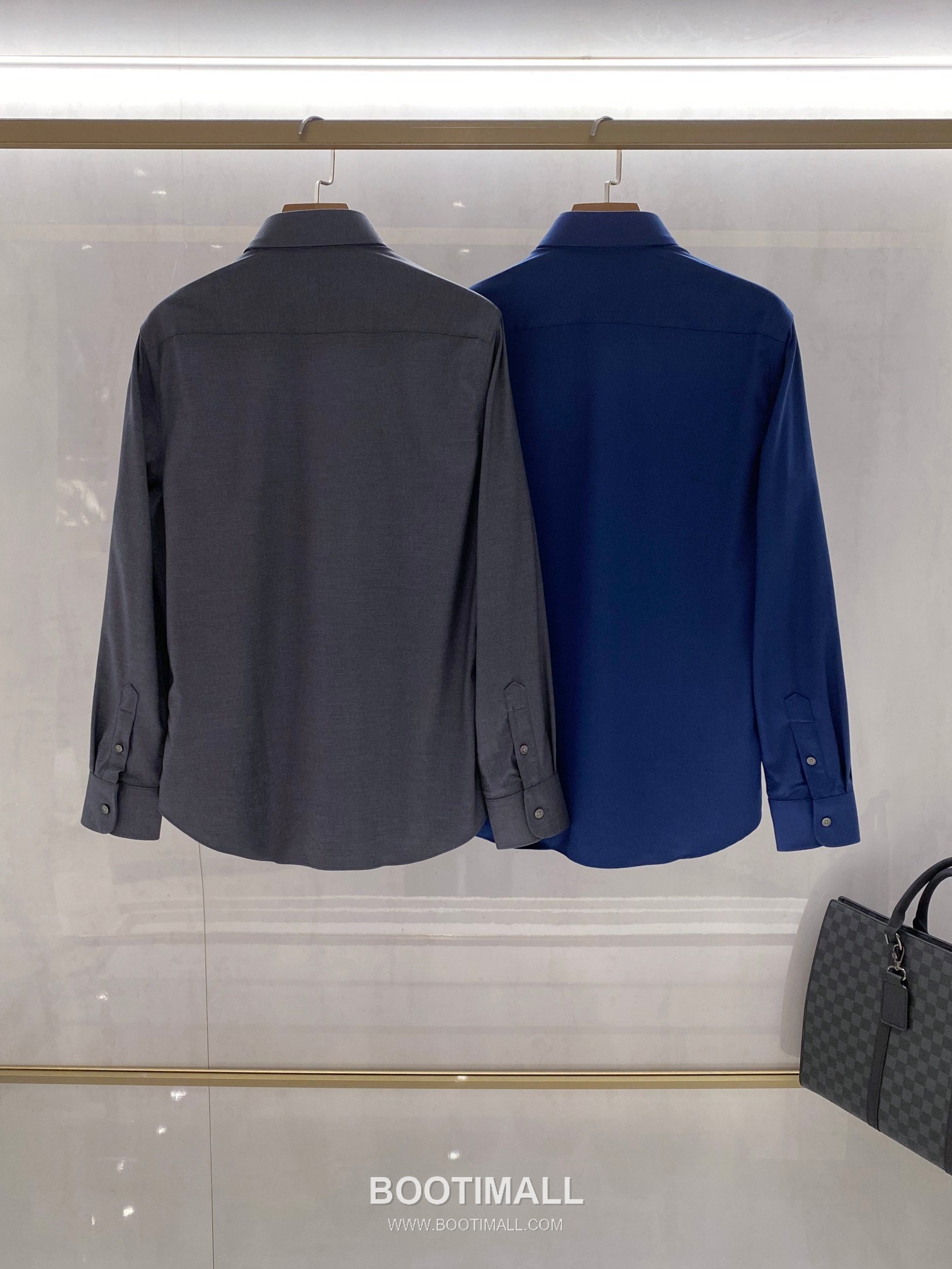 Balenciaga Business Casual Shirt Cotton Modal Wool Blend Gray 발렌시아가 비즈니스 캐주얼 셔츠 코튼 모달 울 블렌드 그레이 11