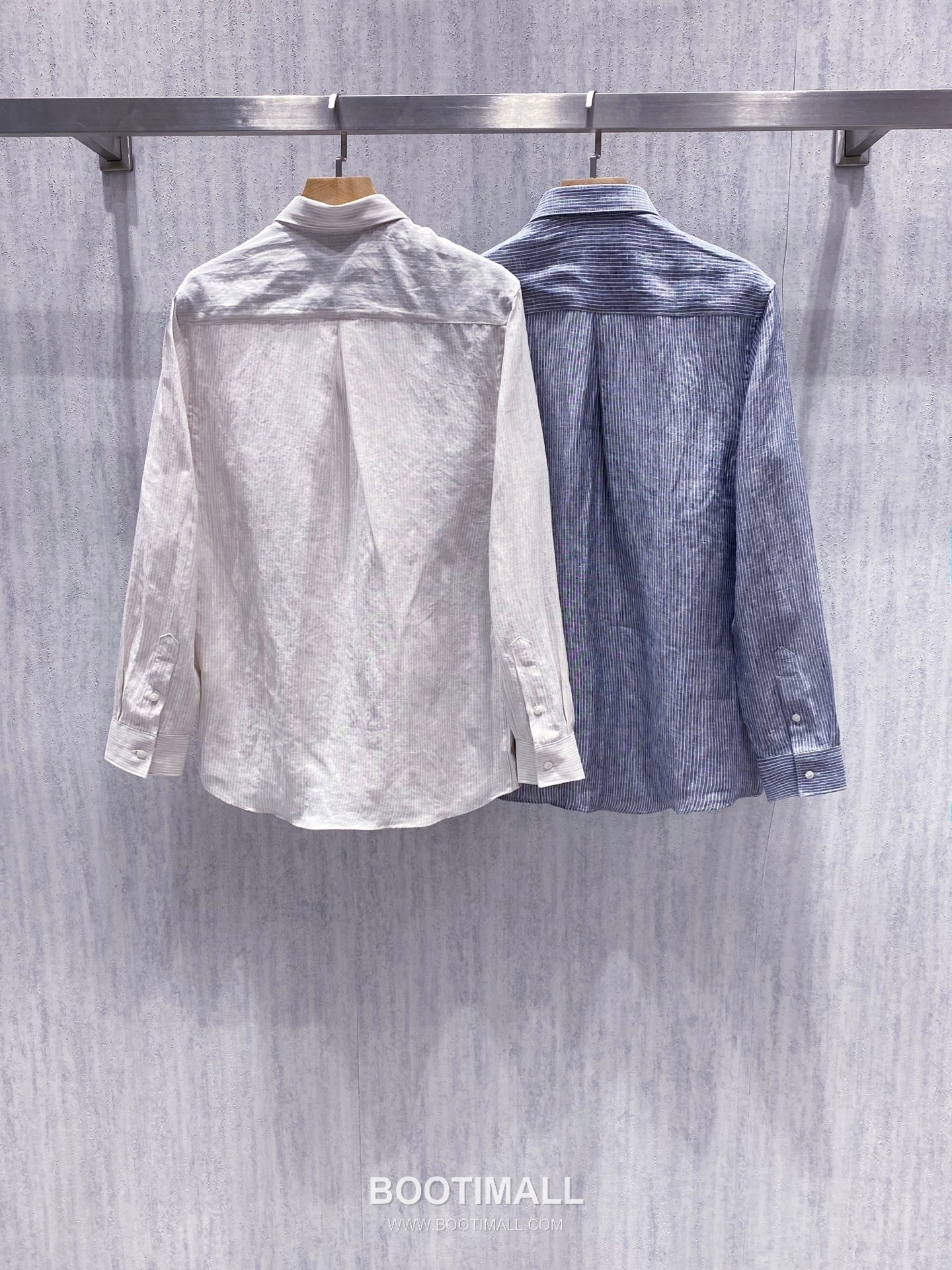 Celine Normandy Linen Stripe Shirt Linen Khaki 셀린느 노르망디 리넨 스트라이프 셔츠 린넨 카키 2