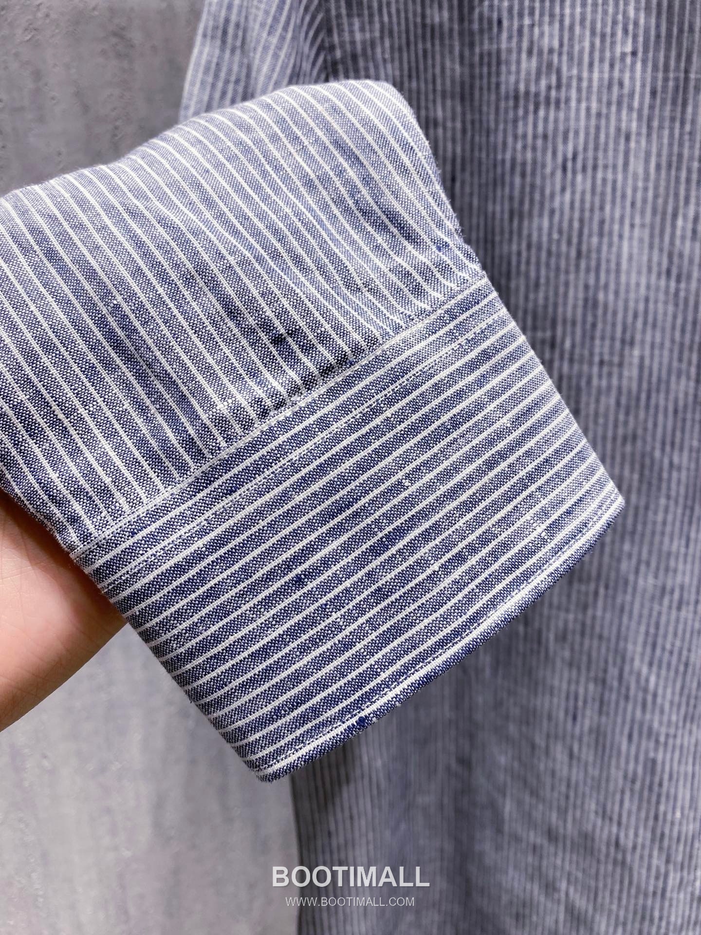 Celine Normandy Linen Stripe Shirt Linen Khaki 셀린느 노르망디 리넨 스트라이프 셔츠 린넨 카키 9