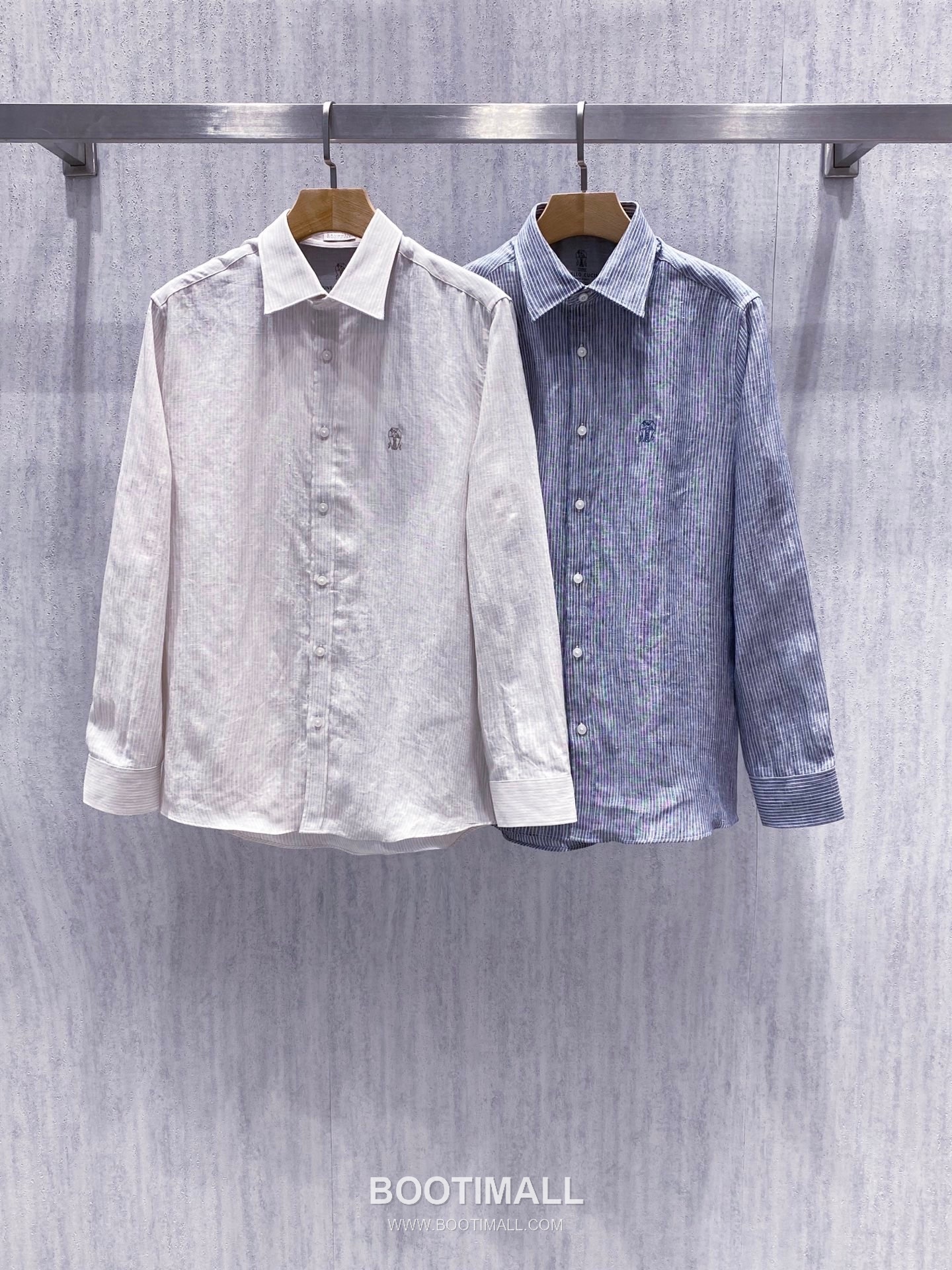 Celine Normandy Linen Stripe Shirt Linen Khaki 셀린느 노르망디 리넨 스트라이프 셔츠 린넨 카키 10