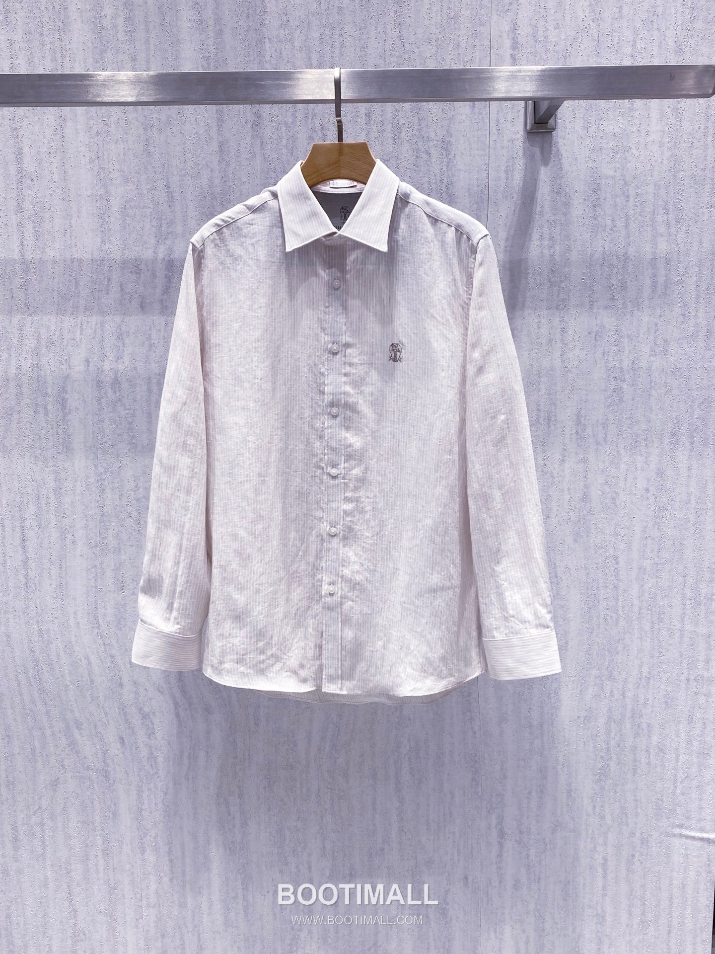 Celine Normandy Linen Stripe Shirt Linen Khaki 셀린느 노르망디 리넨 스트라이프 셔츠 린넨 카키 3