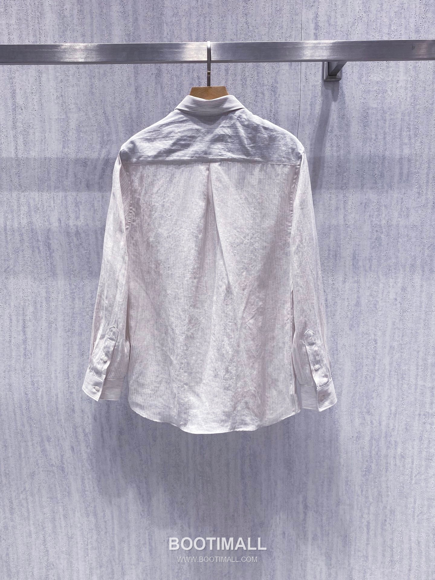 Celine Normandy Linen Stripe Shirt Linen Khaki 셀린느 노르망디 리넨 스트라이프 셔츠 린넨 카키 4