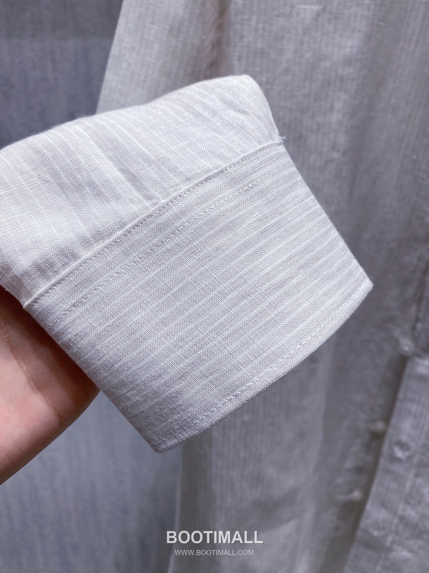 Celine Normandy Linen Stripe Shirt Linen Khaki 셀린느 노르망디 리넨 스트라이프 셔츠 린넨 카키 9