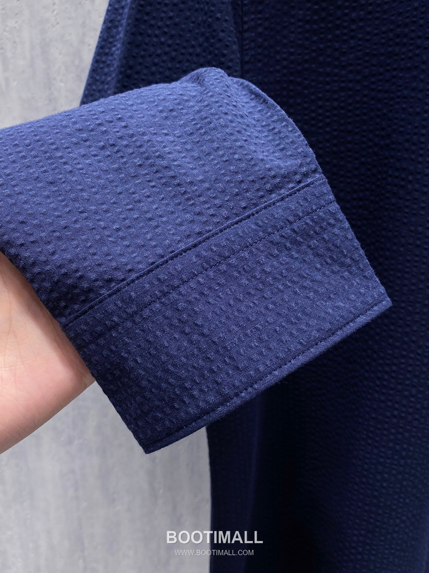 Brunello Cucinelli Seersucker Stand Collar Shirt Cotton White 시어서커 스탠드칼라 셔츠 코튼 화이트 9