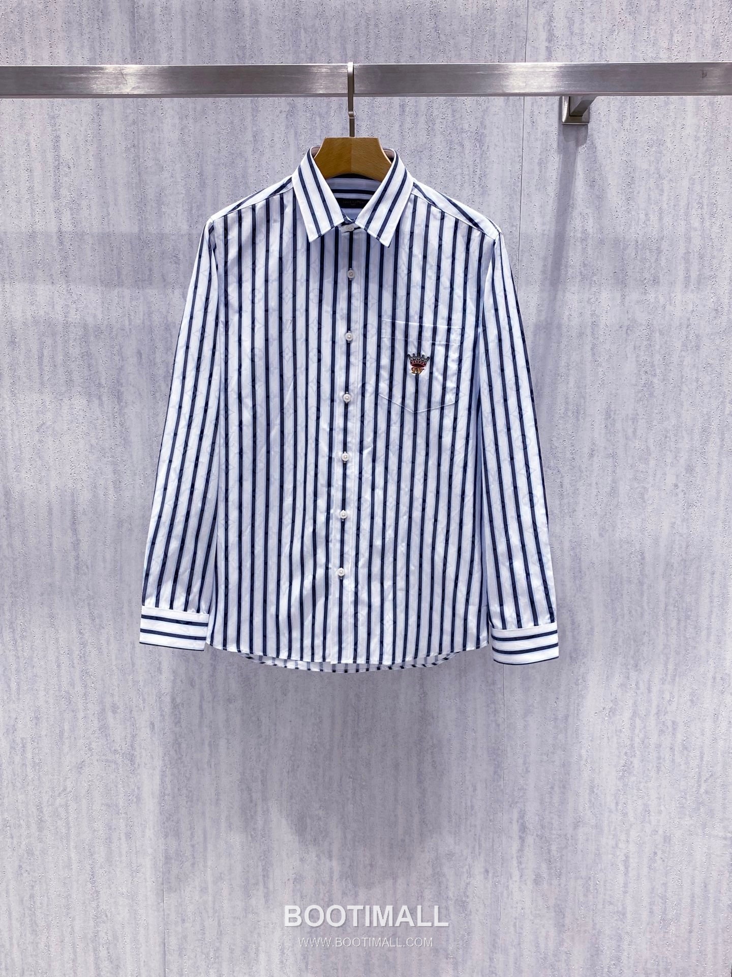 Thom Browne 2026 Early Spring Plaid Shirt Jacket Cotton Blend Grey 톰브라운 2026 얼리 스프링 체크 셔츠 자켓 코튼 블렌드 블루 10