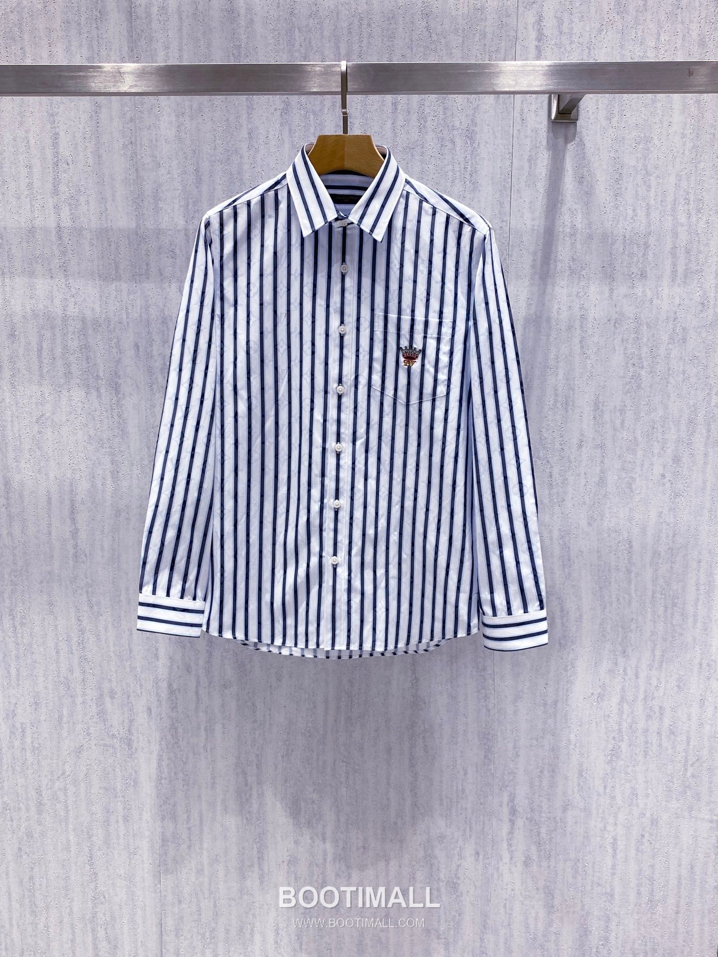 Thom Browne 2026 Early Spring Plaid Shirt Jacket Cotton Blend Grey 톰브라운 2026 얼리 스프링 체크 셔츠 자켓 코튼 블렌드 블루 12