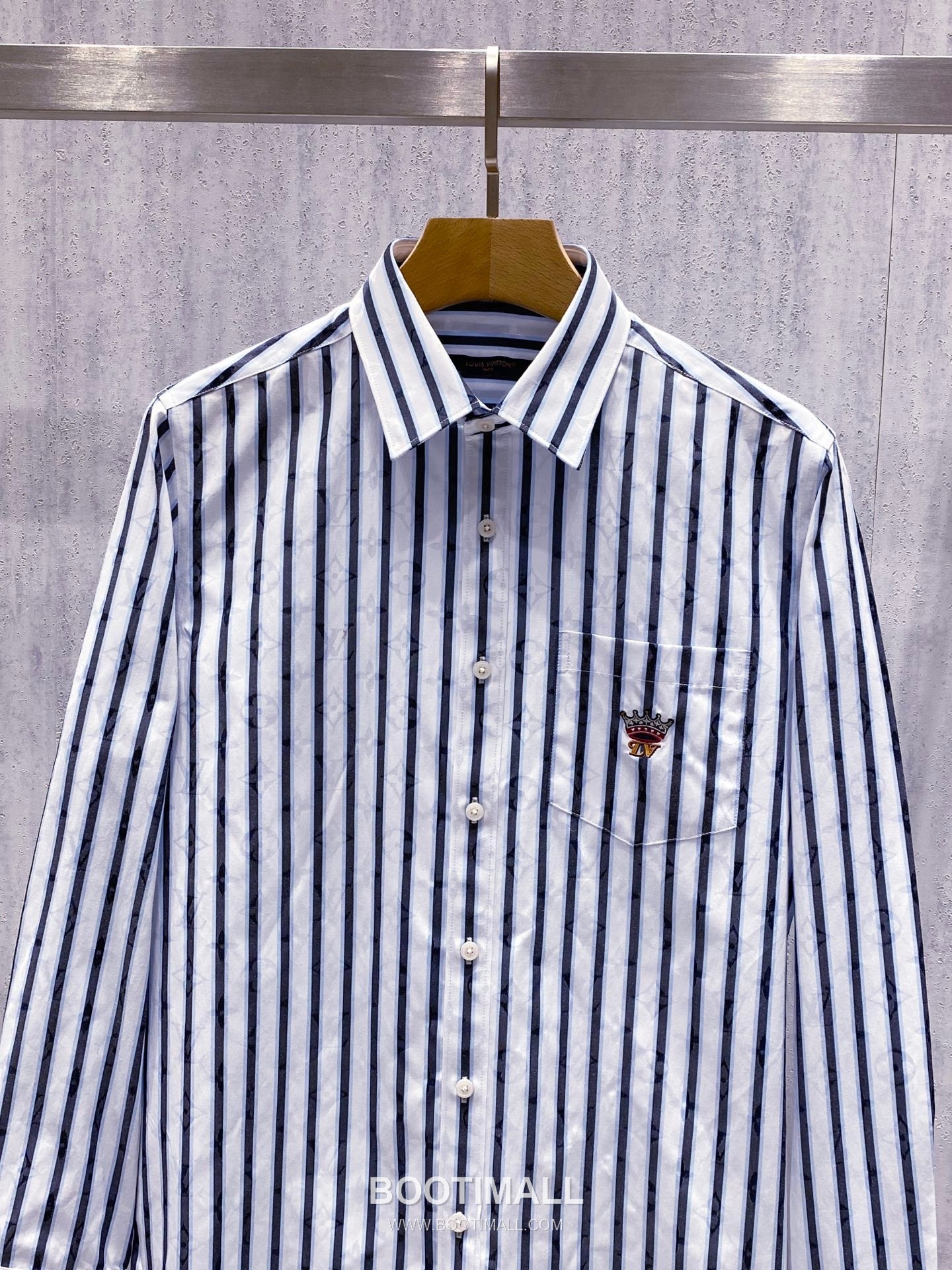 Thom Browne 2026 Early Spring Plaid Shirt Jacket Cotton Blend Grey 톰브라운 2026 얼리 스프링 체크 셔츠 자켓 코튼 블렌드 블루 14