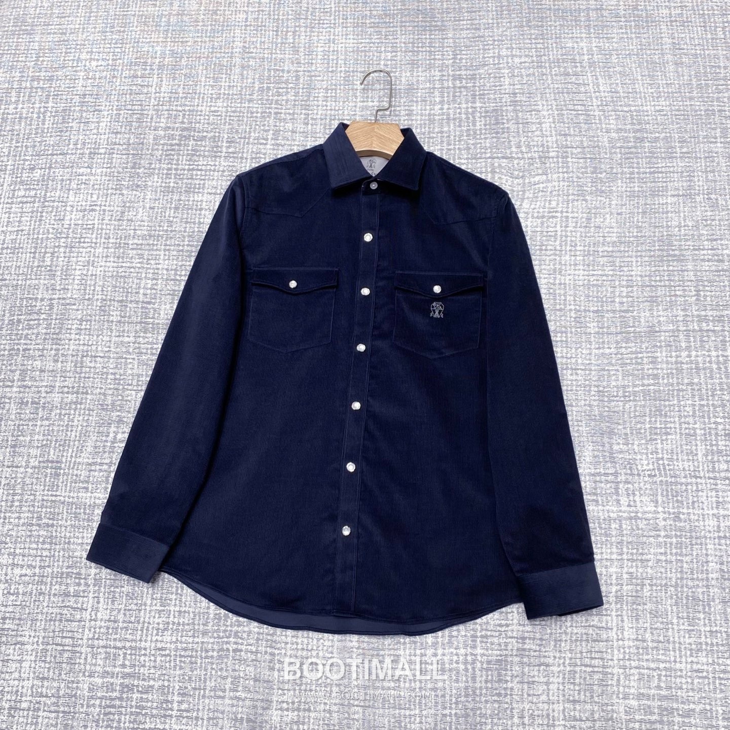 Brunello Cucinelli Urban Fleece Shirt Jacket Cotton Fleece Navy 브루넬로 쿠치넬리 어반 플리스 셔츠 자켓 코튼 플리스 네이비 2