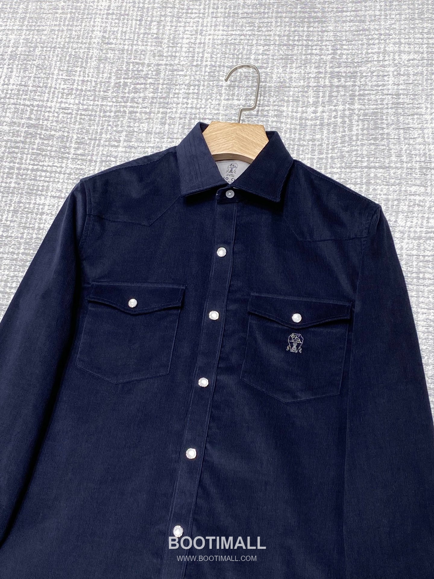 Brunello Cucinelli Urban Fleece Shirt Jacket Cotton Fleece Navy 브루넬로 쿠치넬리 어반 플리스 셔츠 자켓 코튼 플리스 네이비 3