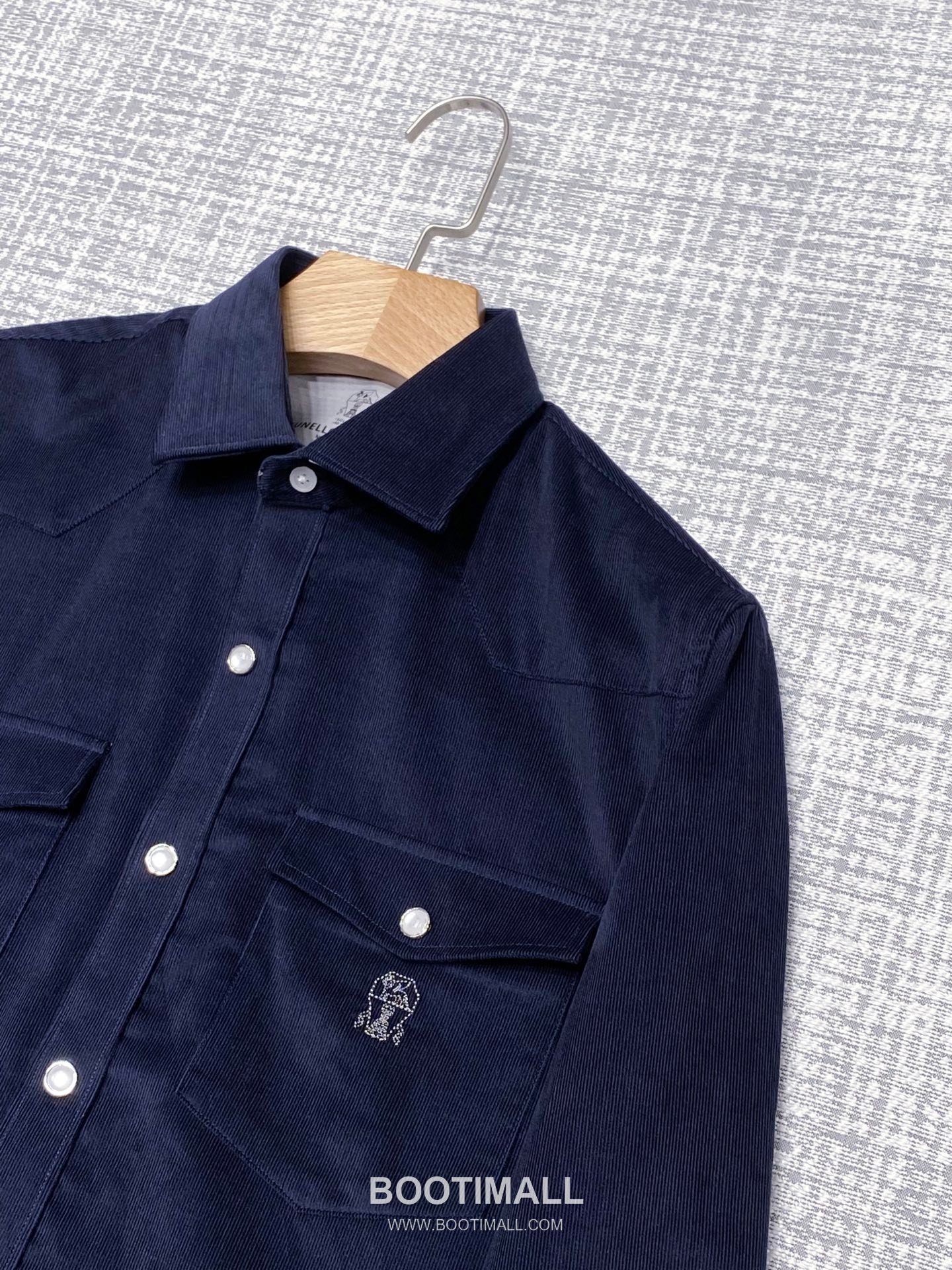 Brunello Cucinelli Urban Fleece Shirt Jacket Cotton Fleece Navy 브루넬로 쿠치넬리 어반 플리스 셔츠 자켓 코튼 플리스 네이비 4