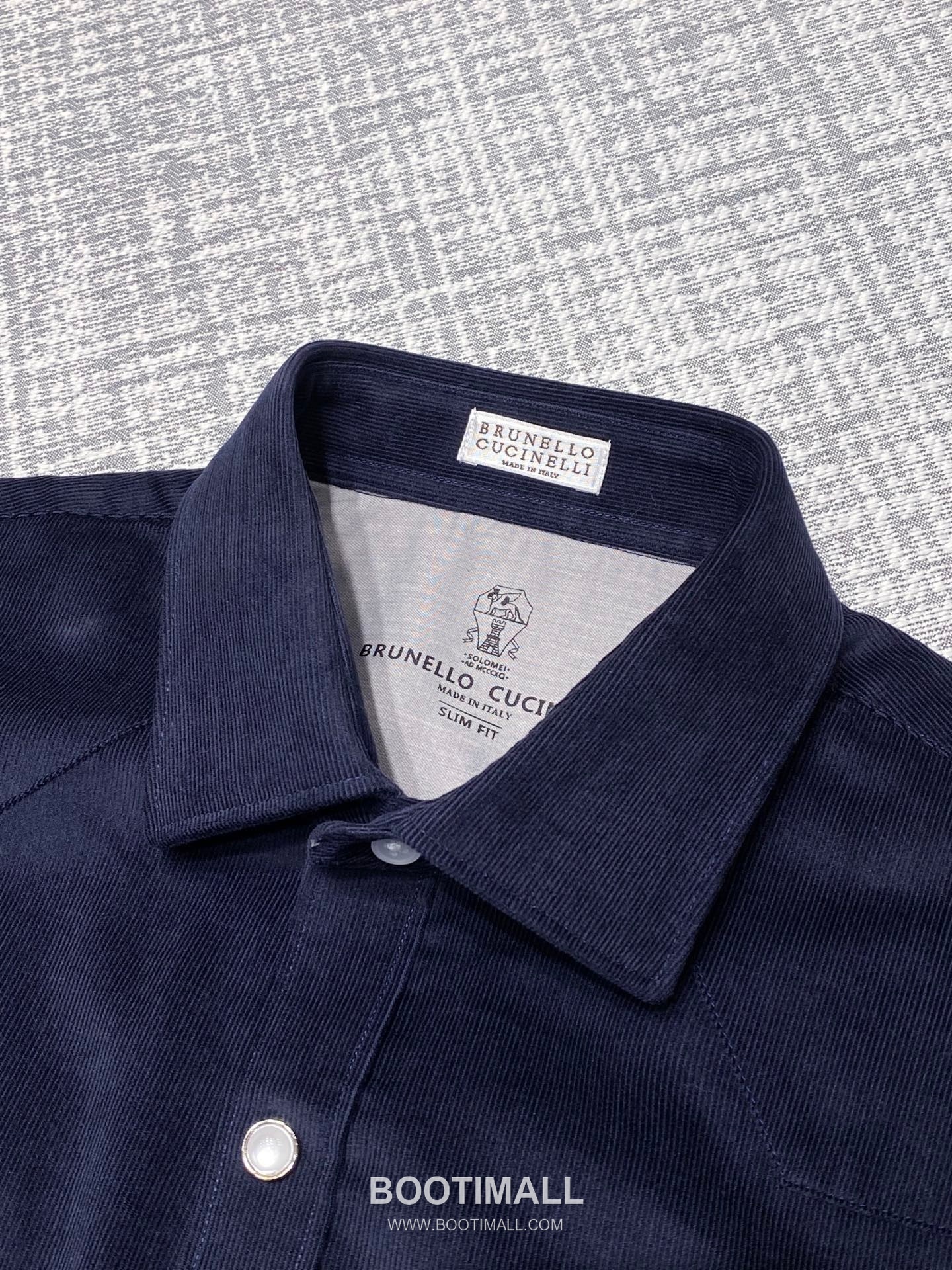 Brunello Cucinelli Urban Fleece Shirt Jacket Cotton Fleece Navy 브루넬로 쿠치넬리 어반 플리스 셔츠 자켓 코튼 플리스 네이비 5