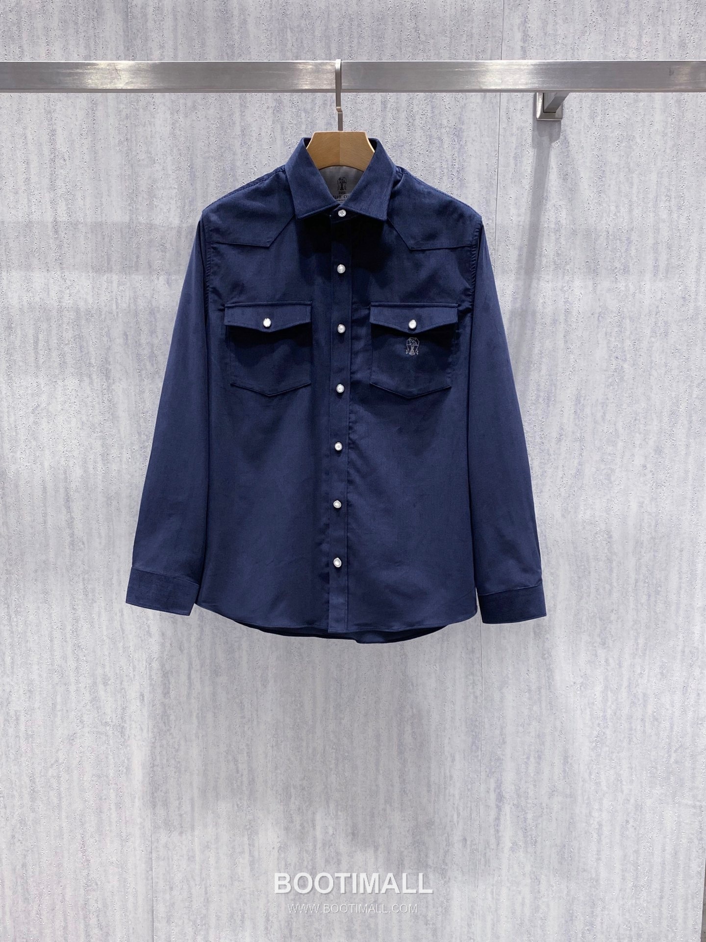 Brunello Cucinelli Urban Fleece Shirt Jacket Cotton Fleece Navy 브루넬로 쿠치넬리 어반 플리스 셔츠 자켓 코튼 플리스 네이비 12