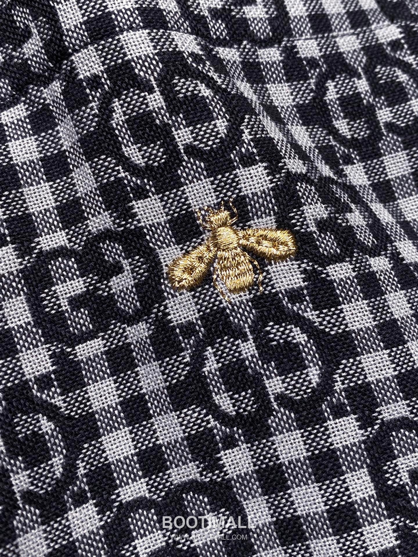 Gucci Double G Jacquard Check Shirt Cotton Black Jacket 구찌 더블 G 자카드 체크 셔츠 코튼 블랙 자켓 6