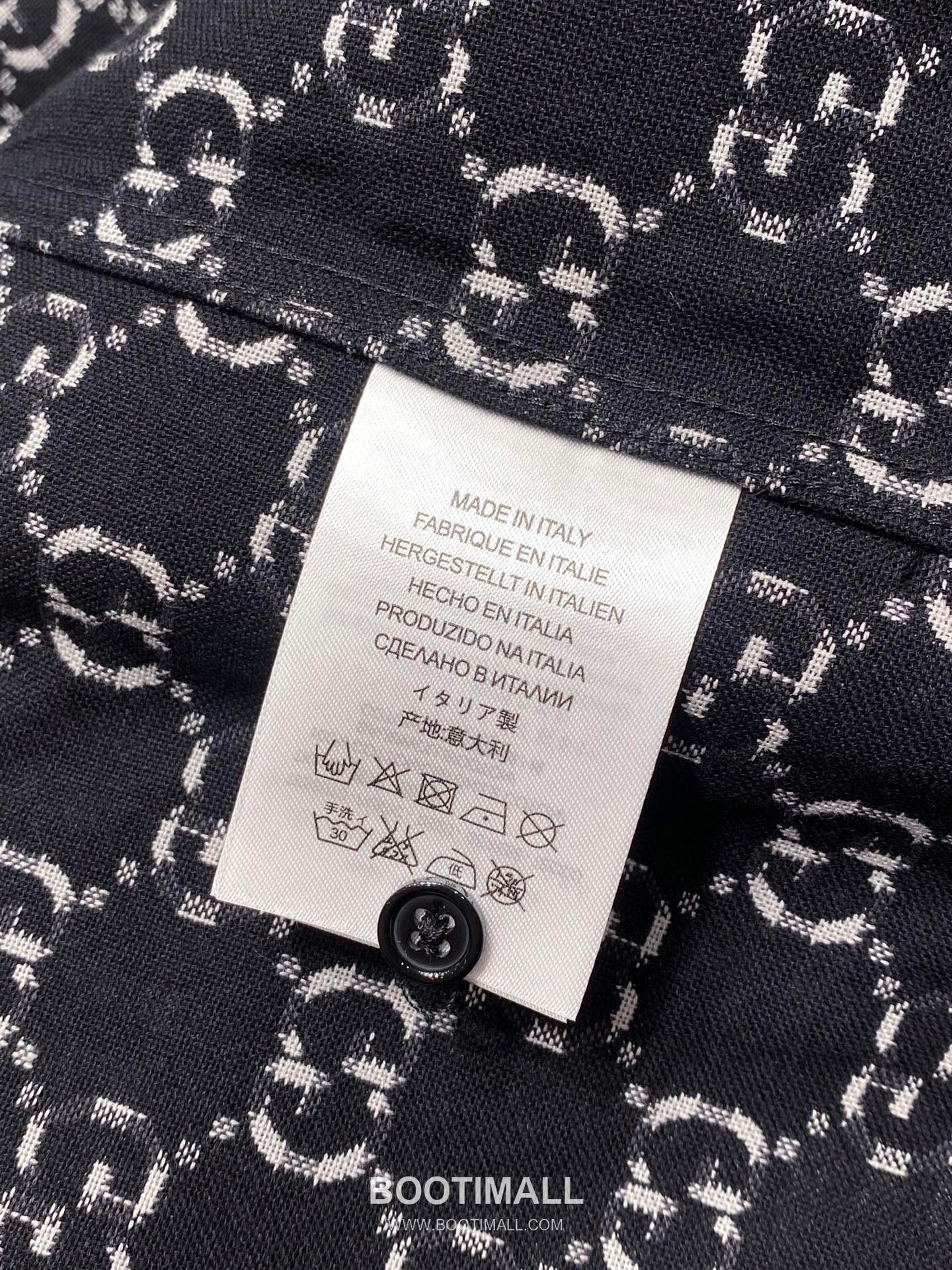 Gucci Double G Jacquard Check Shirt Cotton Black Jacket 구찌 더블 G 자카드 체크 셔츠 코튼 블랙 자켓 9