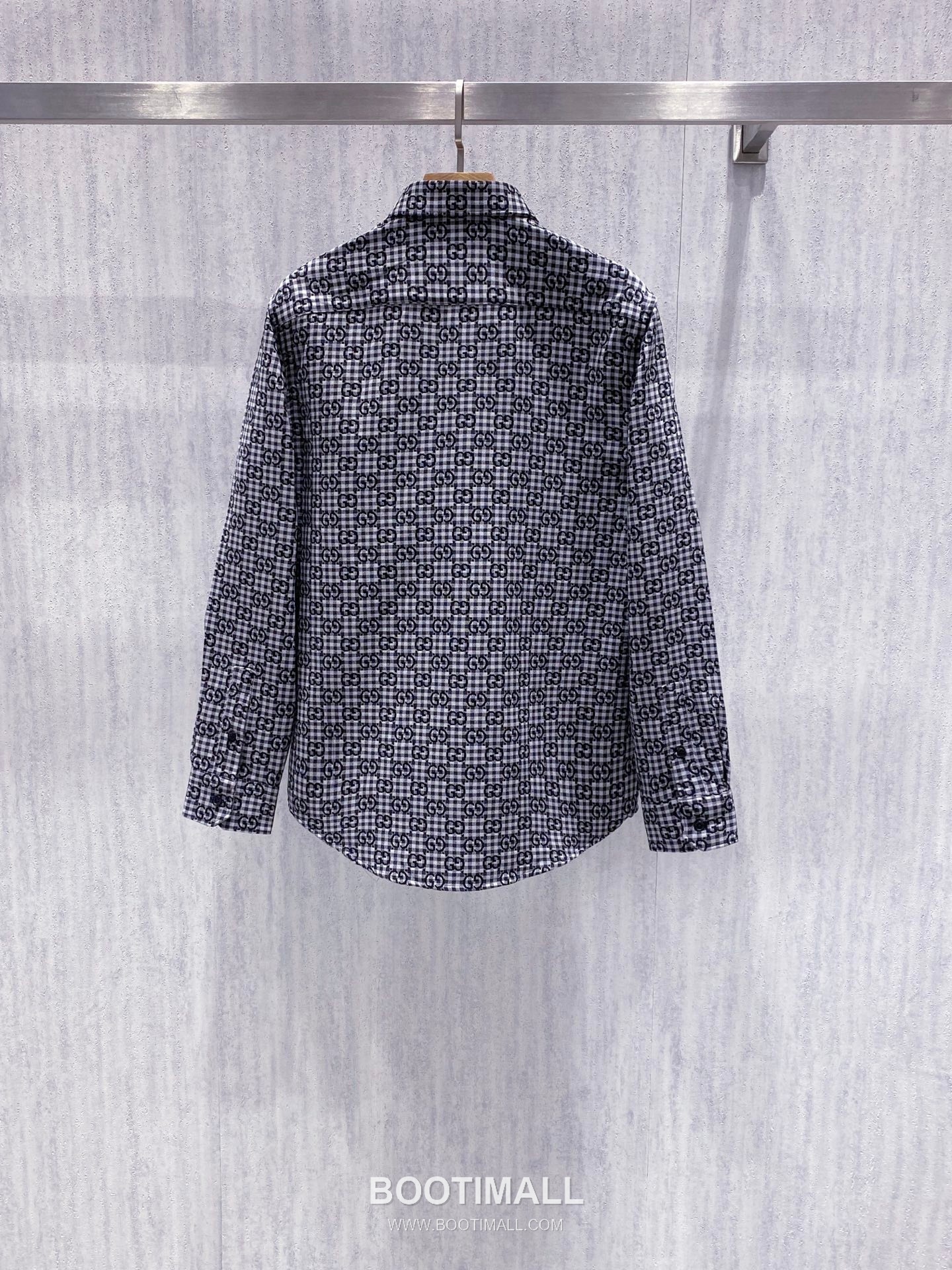 Gucci Double G Jacquard Check Shirt Cotton Black Jacket 구찌 더블 G 자카드 체크 셔츠 코튼 블랙 자켓 13