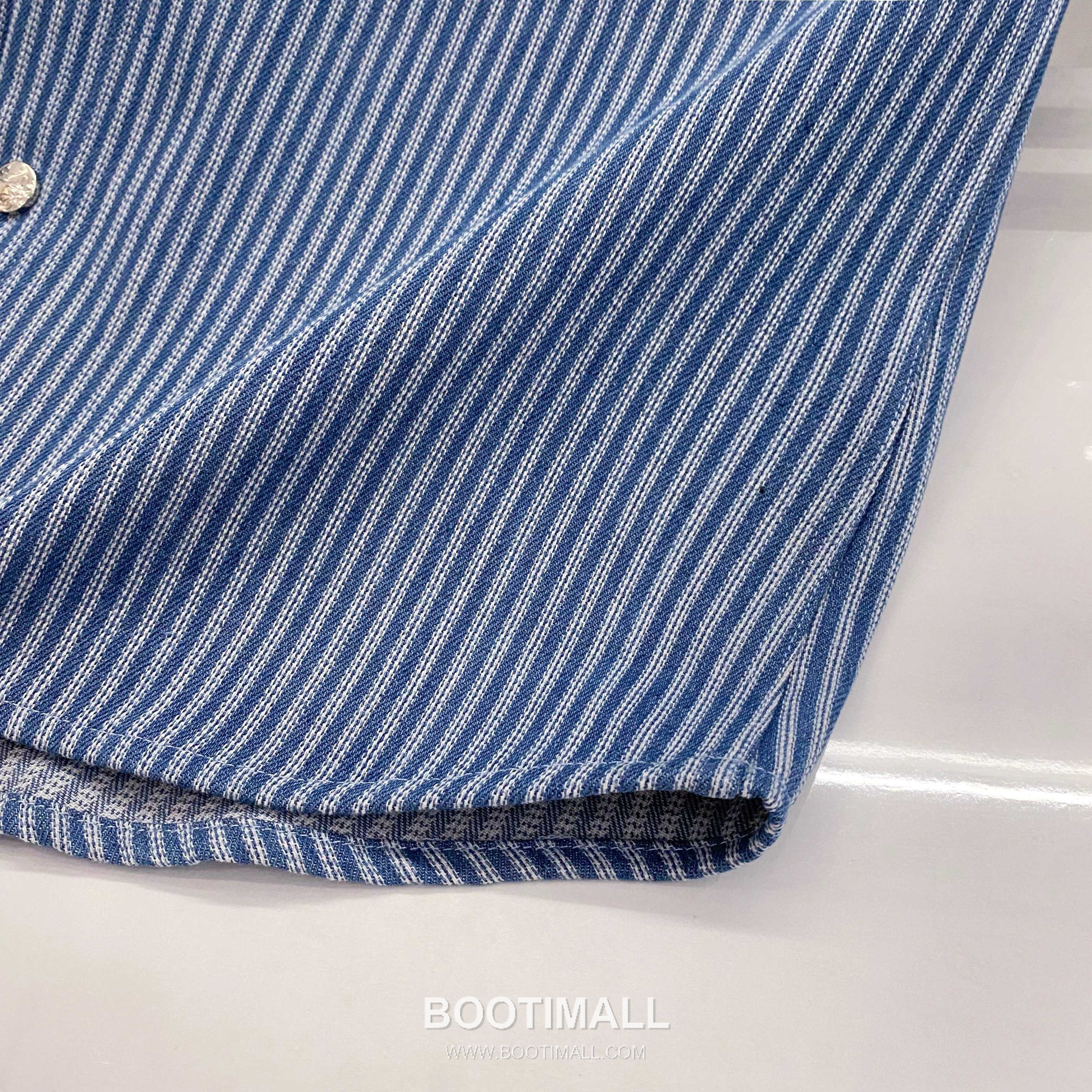 Loewe Early Fall Stripe Shirt Cotton Blue 얼리 폴 스트라이프 셔츠 코튼 블루 8
