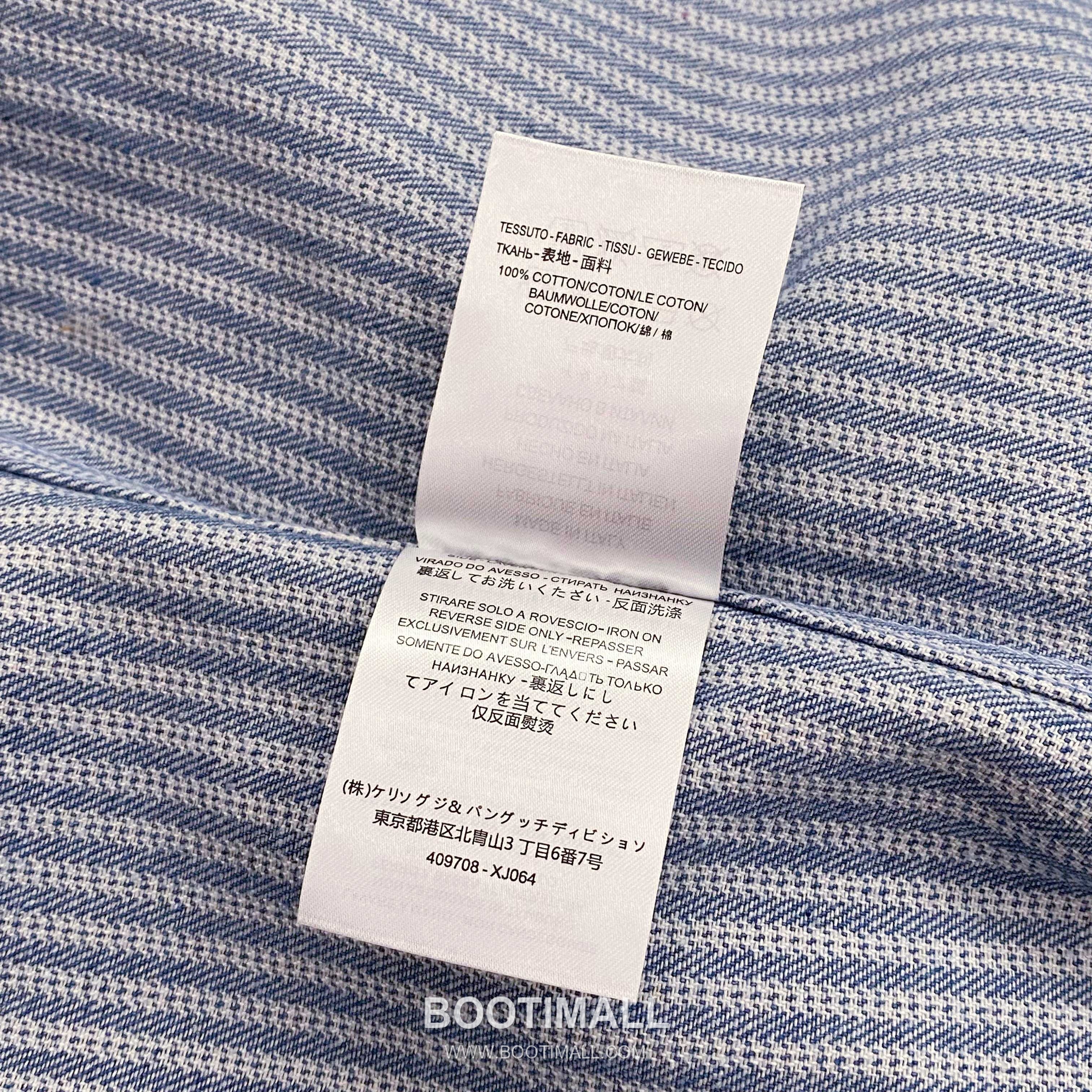 Loewe Early Fall Stripe Shirt Cotton Blue 얼리 폴 스트라이프 셔츠 코튼 블루 9