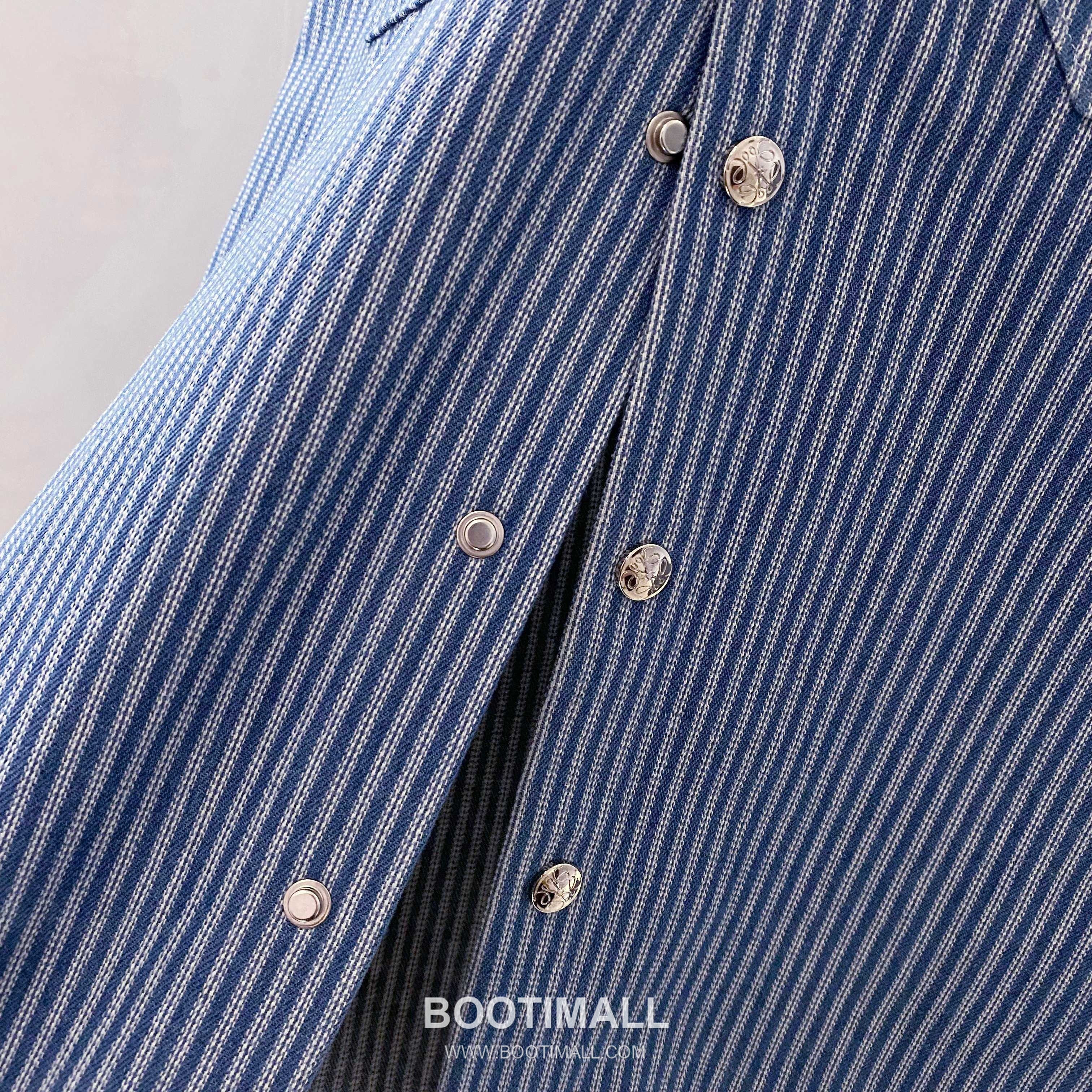 Loewe Early Fall Stripe Shirt Cotton Blue 얼리 폴 스트라이프 셔츠 코튼 블루 15