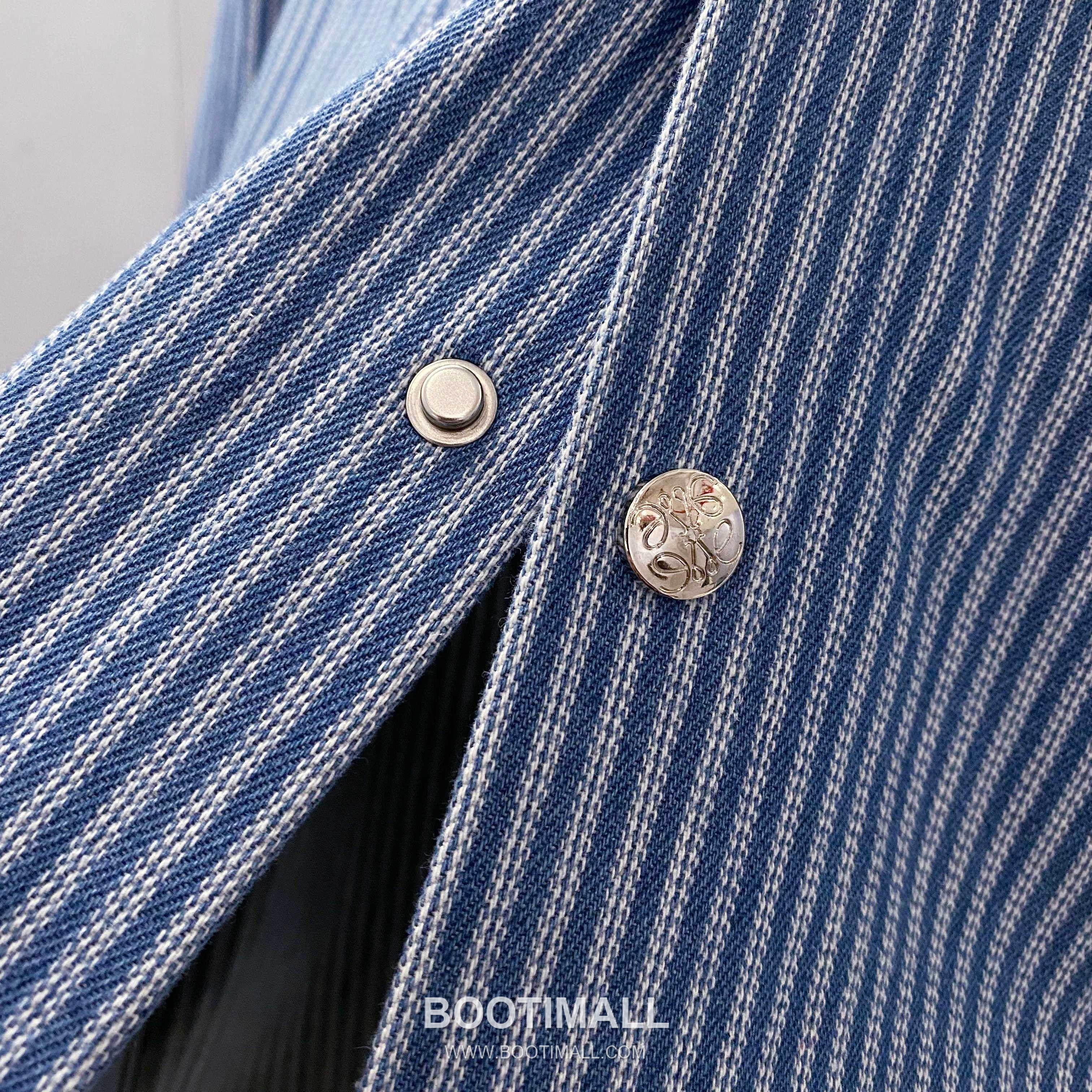 Loewe Early Fall Stripe Shirt Cotton Blue 얼리 폴 스트라이프 셔츠 코튼 블루 16