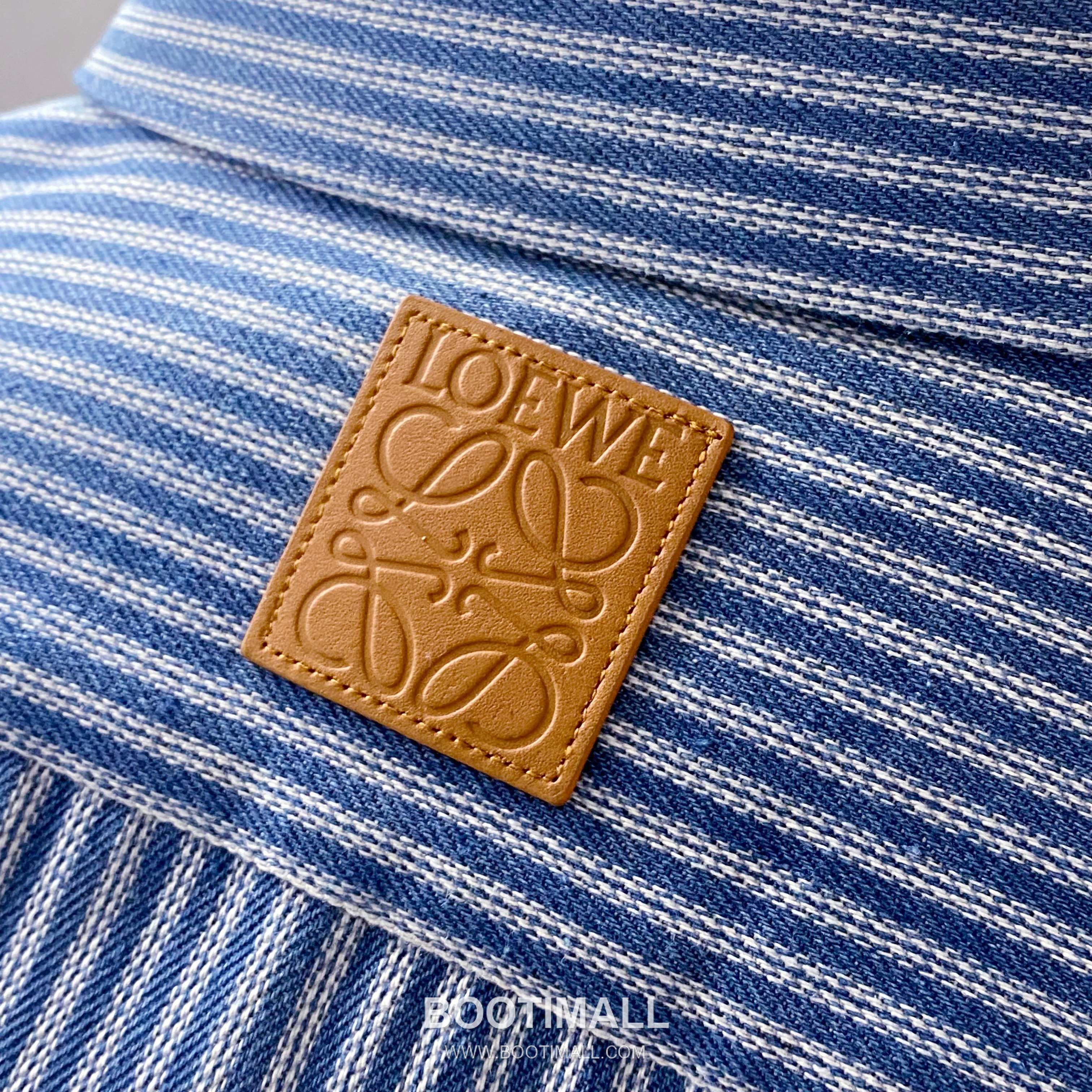 Loewe Early Fall Stripe Shirt Cotton Blue 얼리 폴 스트라이프 셔츠 코튼 블루 18