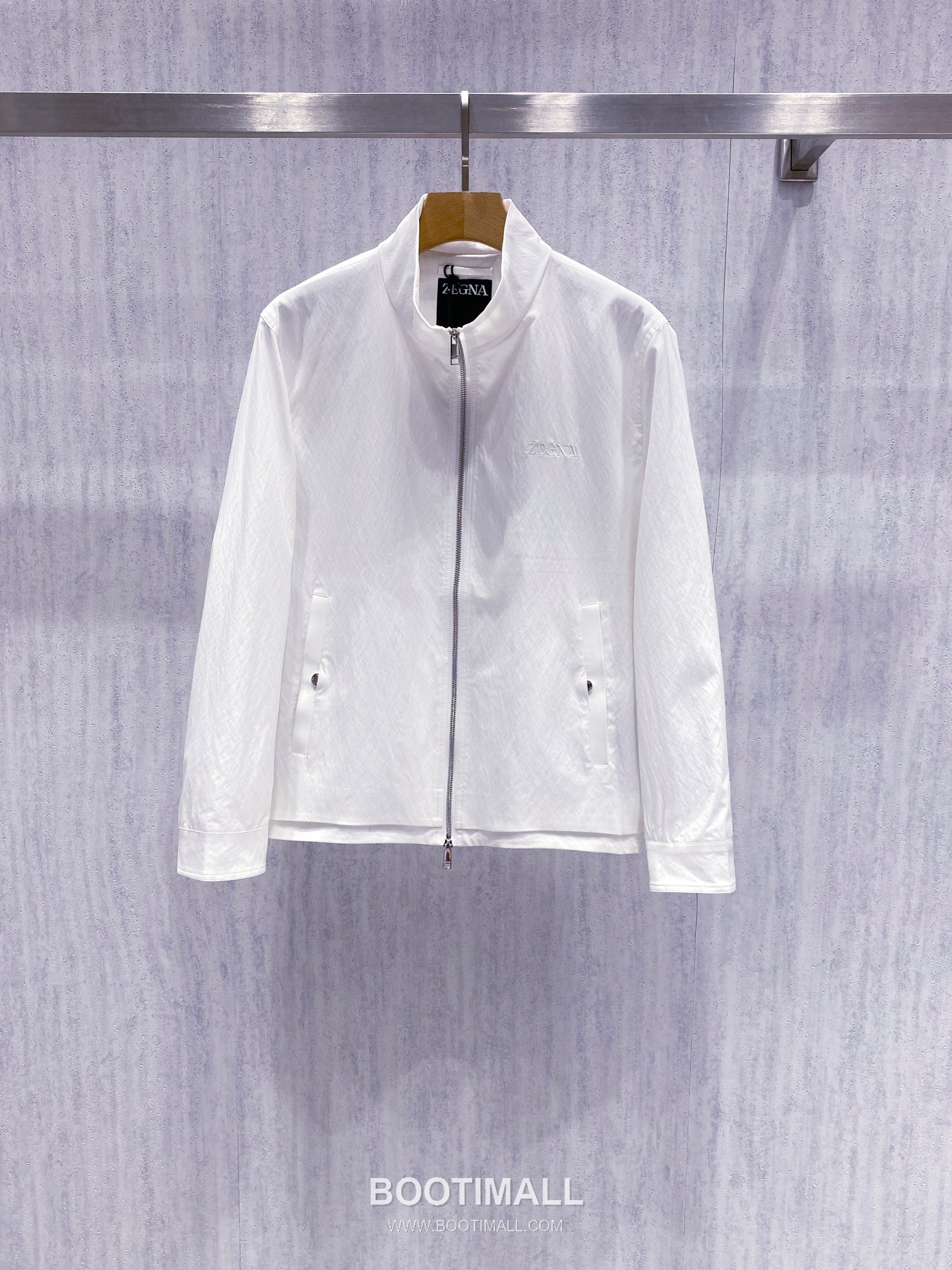 Zegna Light Windproof Stand Collar Jacket Ivory 제냐 라이트 윈드프루프 스탠드 칼라 자켓 아이보리 10