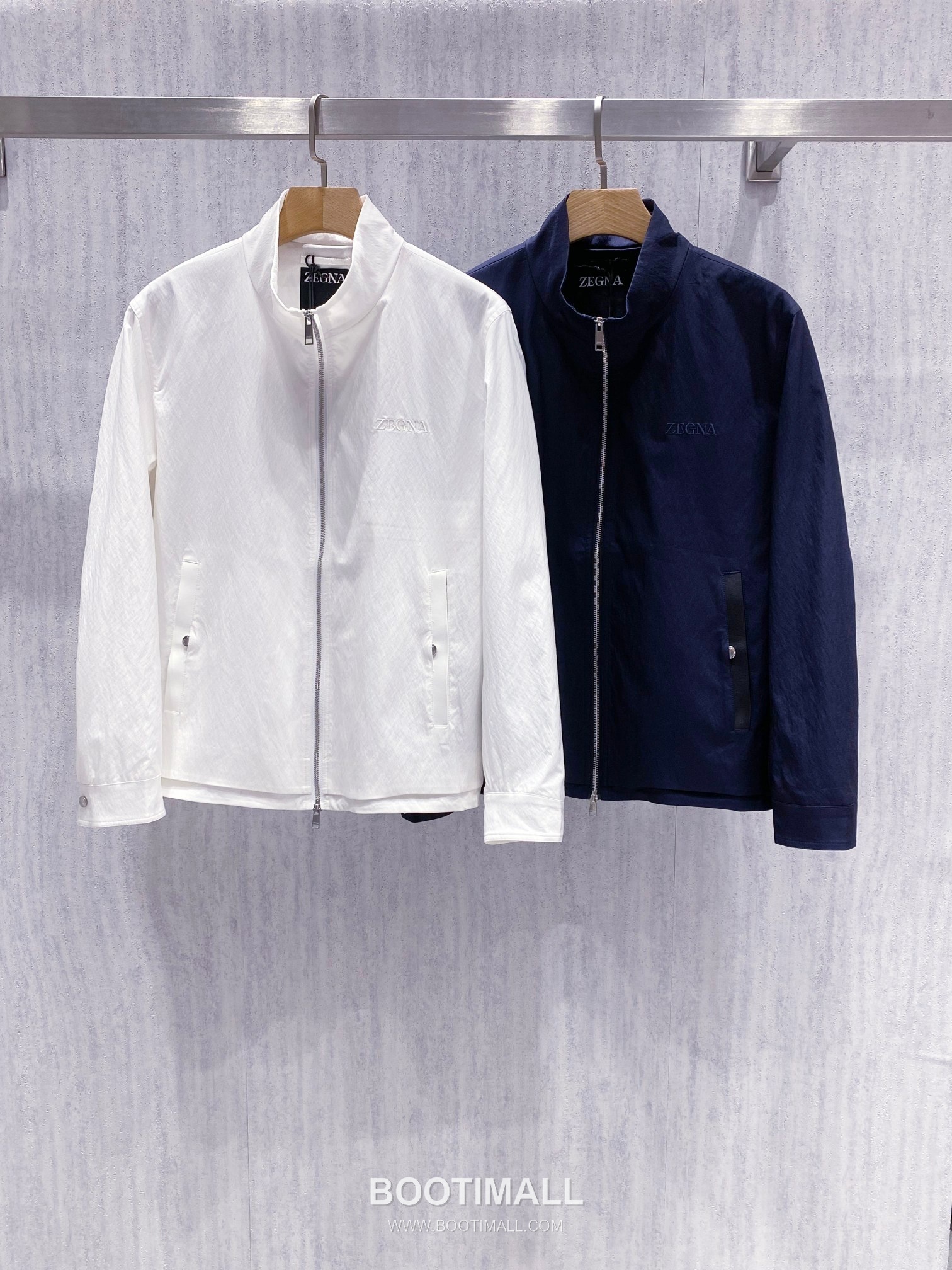 Zegna Light Windproof Stand Collar Jacket Ivory 제냐 라이트 윈드프루프 스탠드 칼라 자켓 아이보리 19