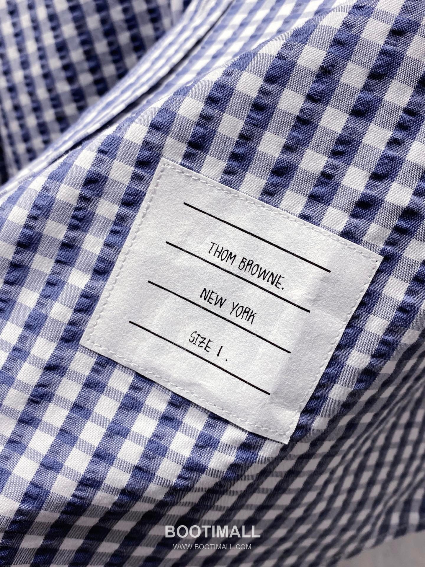 Thom Browne 2026 Early Spring Plaid Shirt Jacket Cotton Blend Grey 톰브라운 2026 얼리 스프링 체크 셔츠 자켓 코튼 블렌드 블루 18