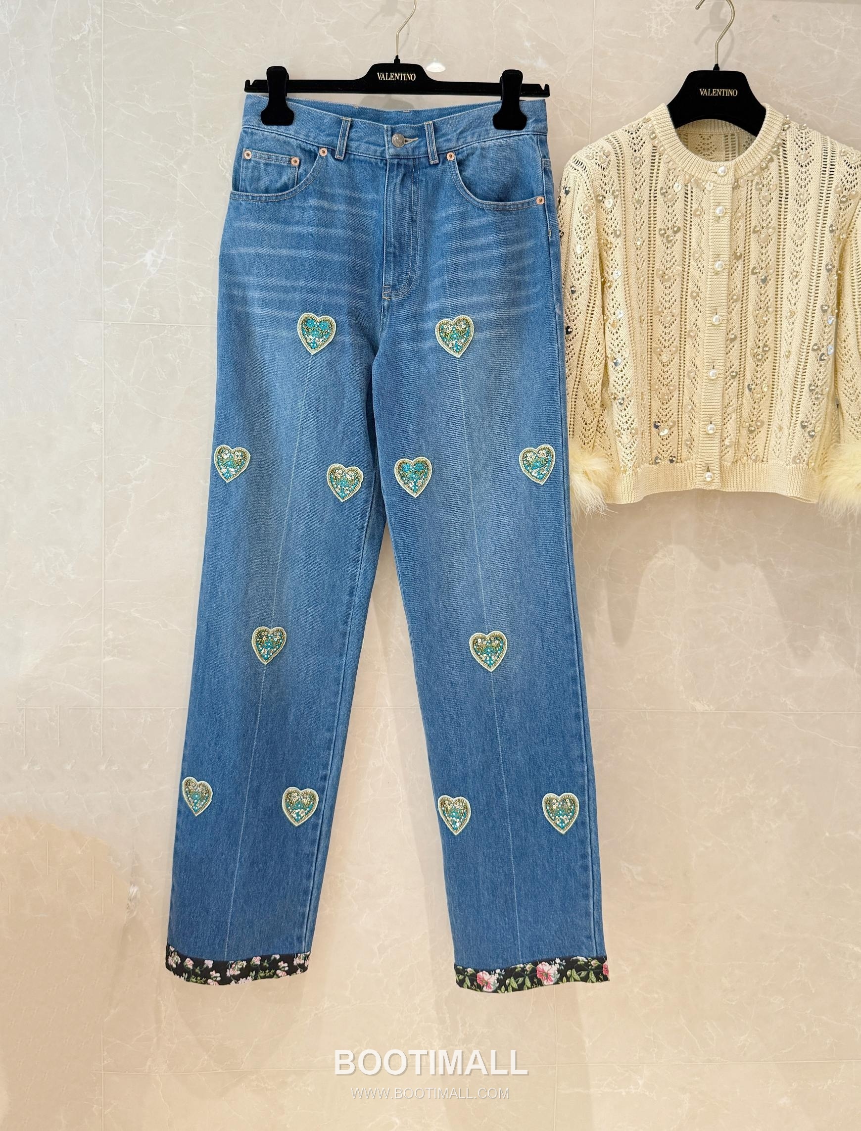 Louis Vuitton Heart Stud Denim Denim Blue Pants 루이비통 하트 스터드 데님 데님 블루 팬츠 12