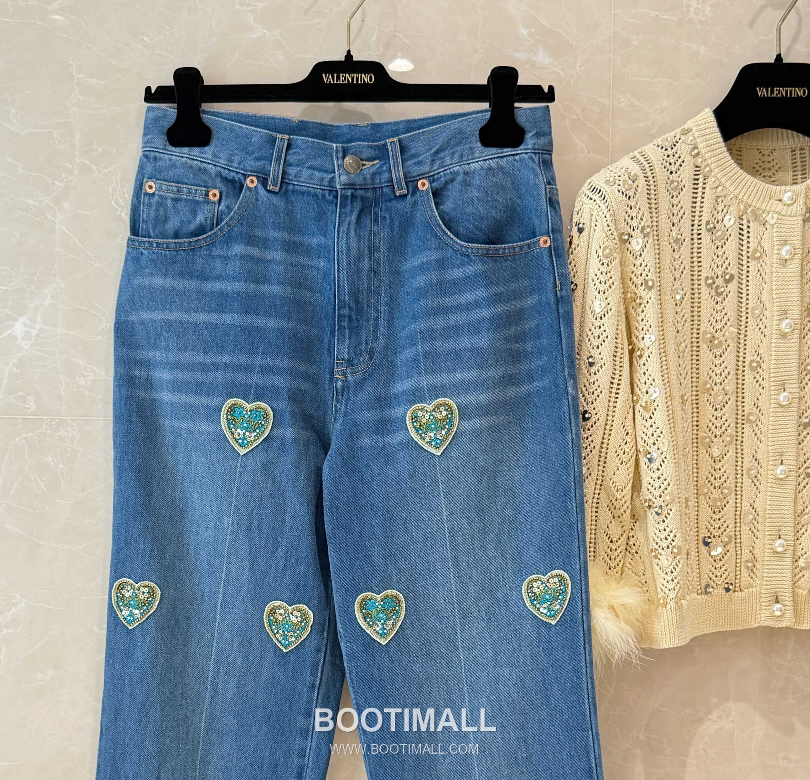 Louis Vuitton Heart Stud Denim Denim Blue Pants 루이비통 하트 스터드 데님 데님 블루 팬츠 13