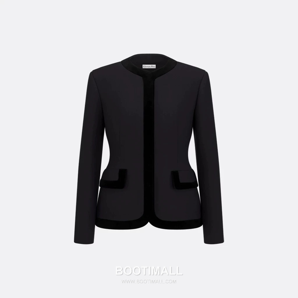 Dior Velvet Trim Tailored Jacket Silk Velvet Blend 디올 벨벳 트림 테일러드 자켓 실크 벨벳 블렌드 10