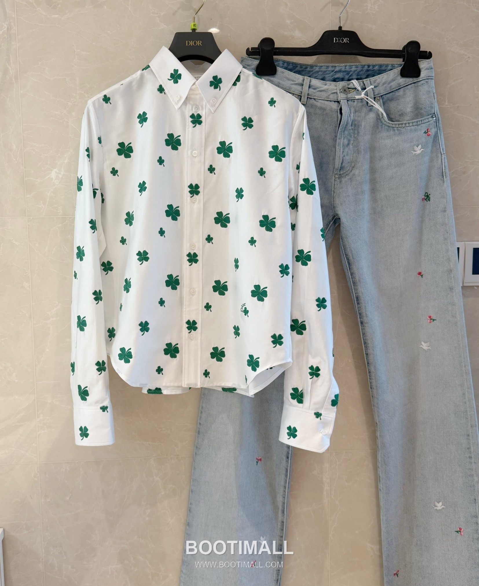 Dior Spring Floral Denim Denim Light Blue Pants 디올 스프링 플로럴 데님 데님 라이트 블루 팬츠 3