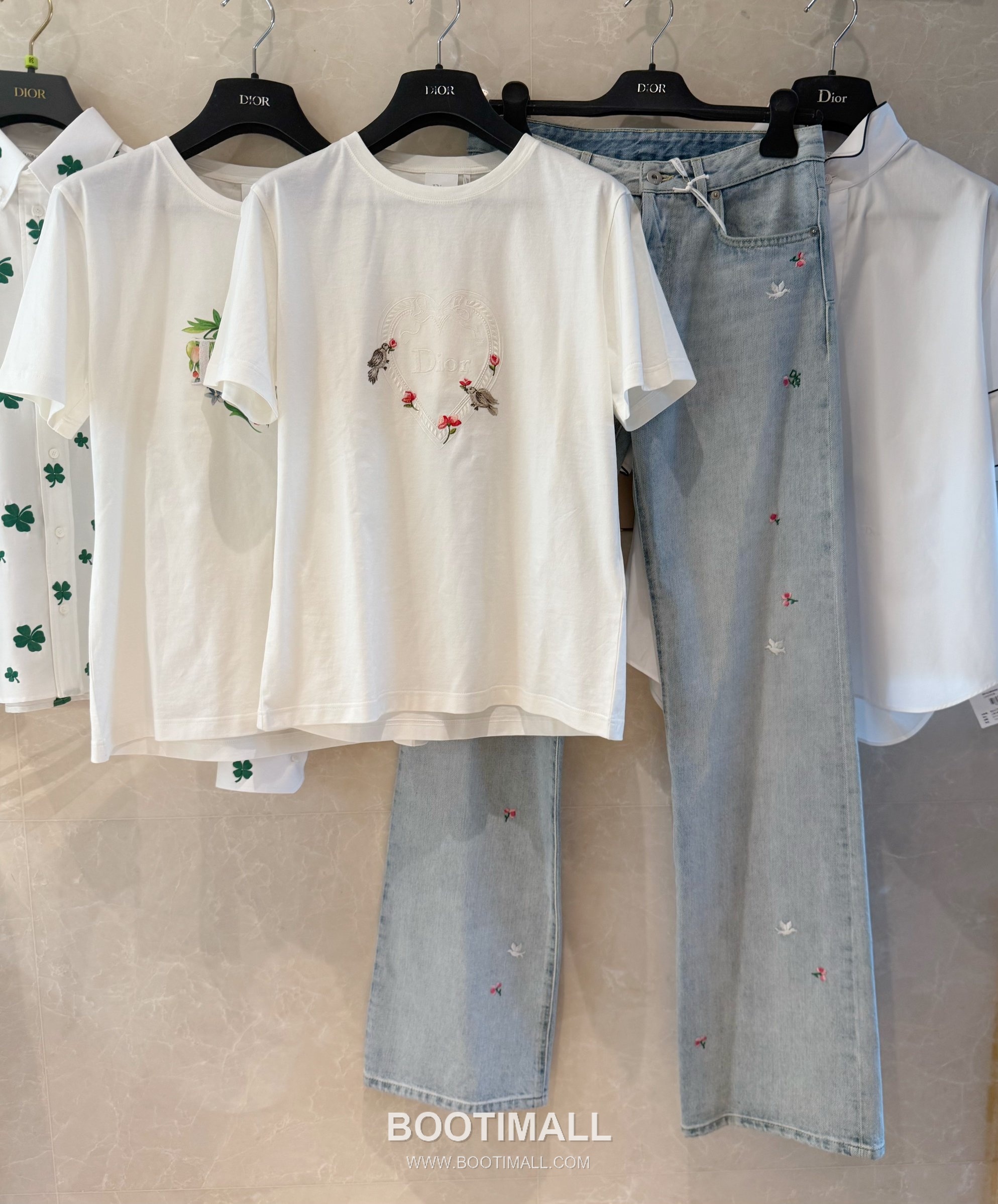 Dior Spring Floral Denim Denim Light Blue Pants 디올 스프링 플로럴 데님 데님 라이트 블루 팬츠 4