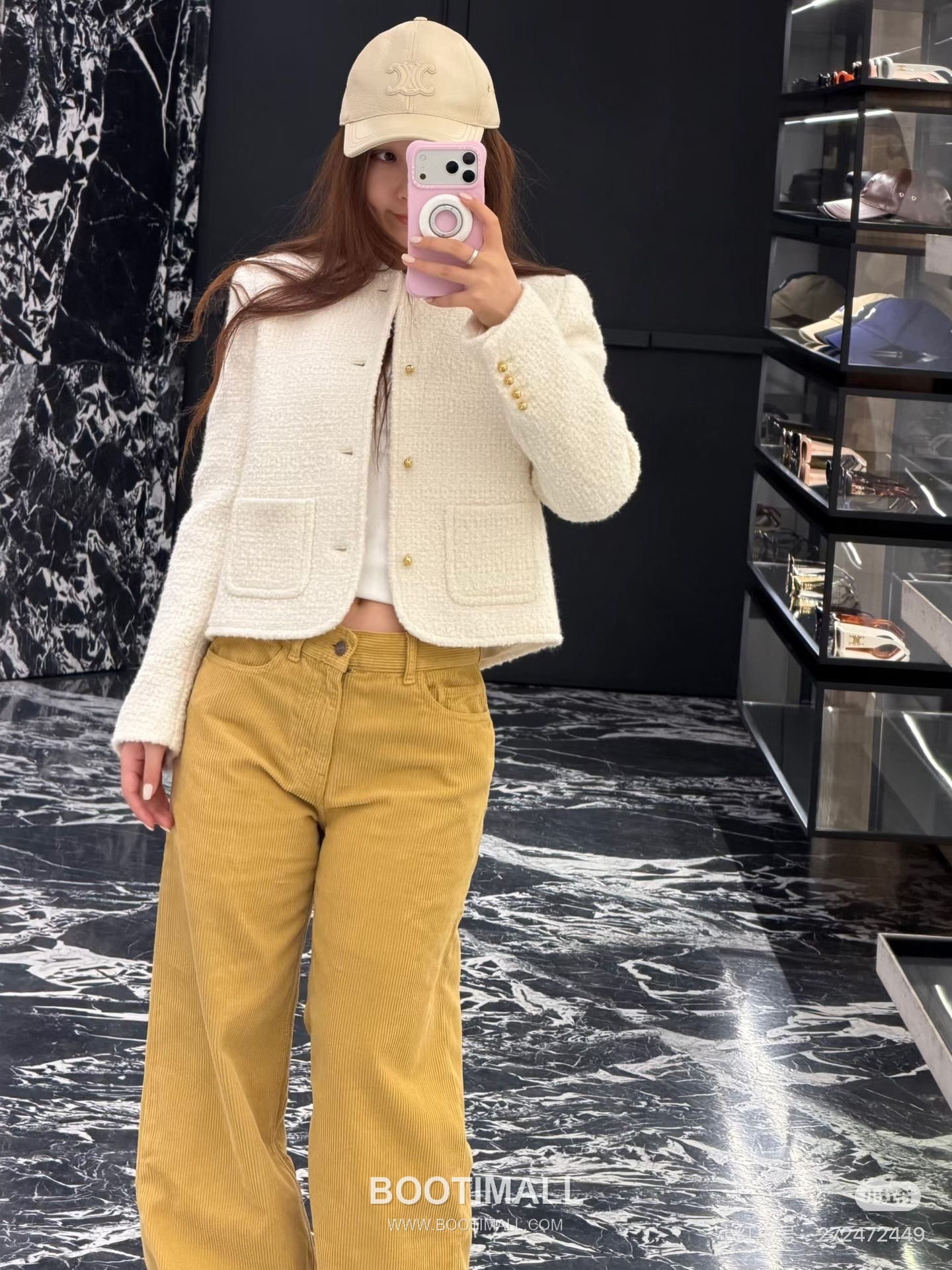 Celine Curly Wool Blend Jacket Wool Cashmere Blend White 셀린느 컬리 울 블렌드 자켓 울 캐시미어 블렌드 화이트 4