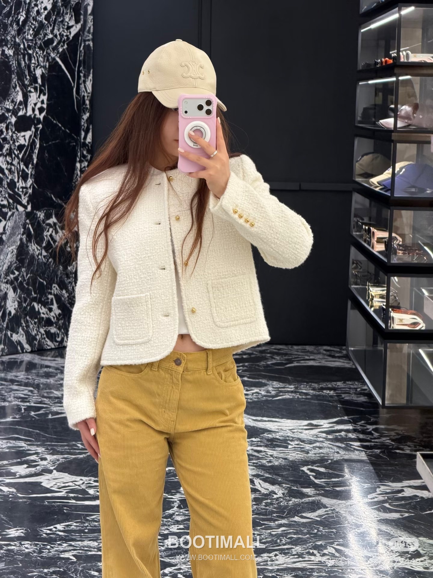 Celine Curly Wool Blend Jacket Wool Cashmere Blend White 셀린느 컬리 울 블렌드 자켓 울 캐시미어 블렌드 화이트 5