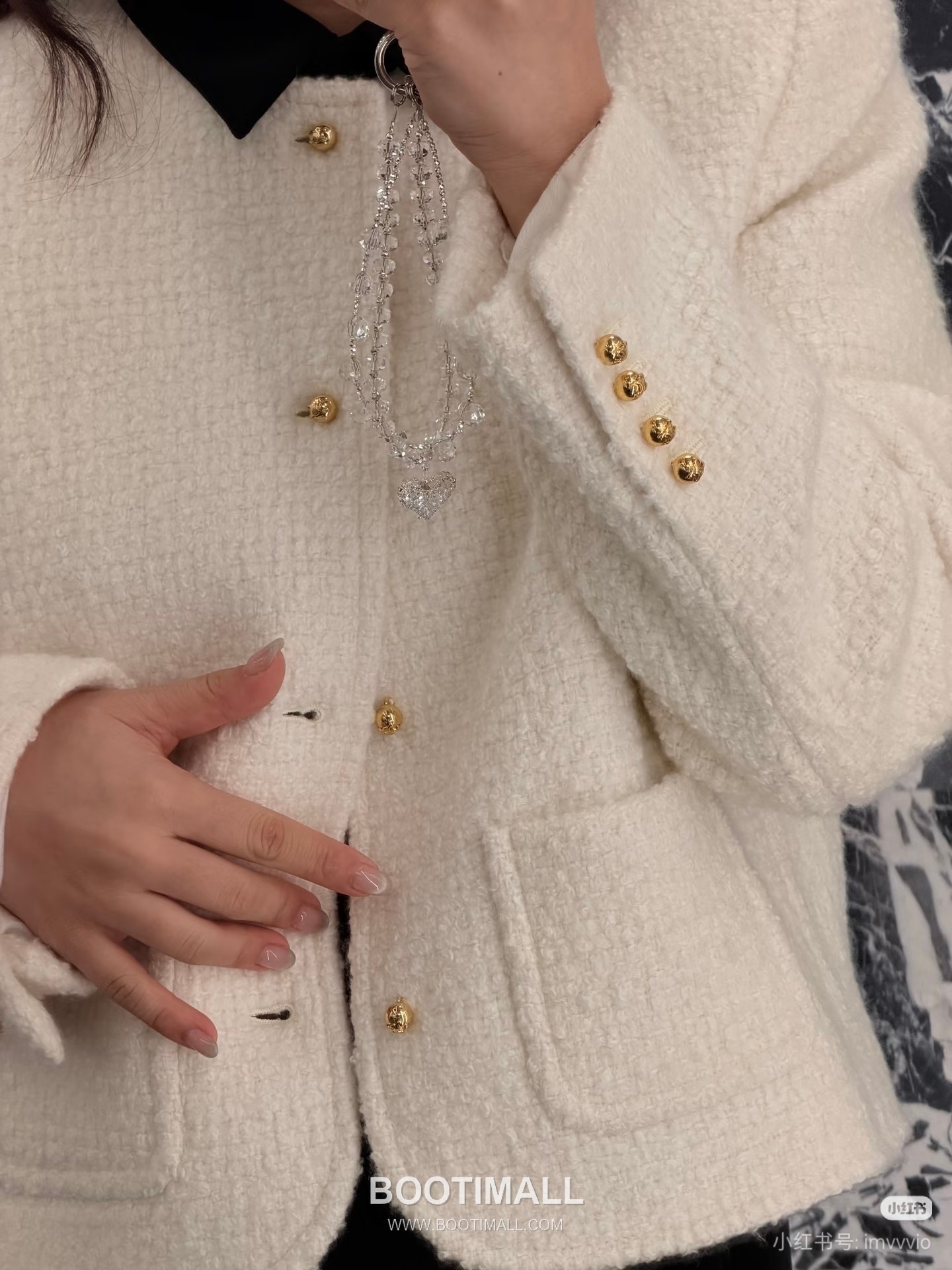 Celine Curly Wool Blend Jacket Wool Cashmere Blend White 셀린느 컬리 울 블렌드 자켓 울 캐시미어 블렌드 화이트 7