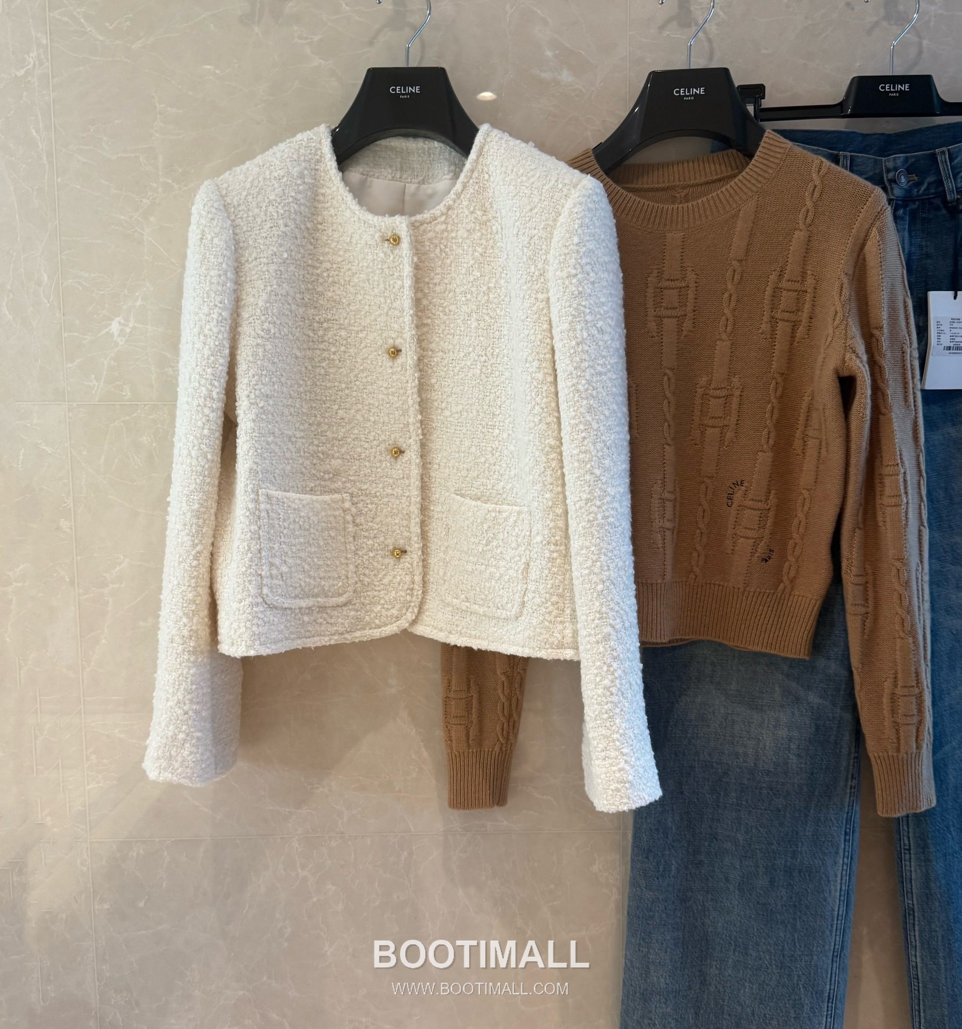 Celine Curly Wool Blend Jacket Wool Cashmere Blend White 셀린느 컬리 울 블렌드 자켓 울 캐시미어 블렌드 화이트 11