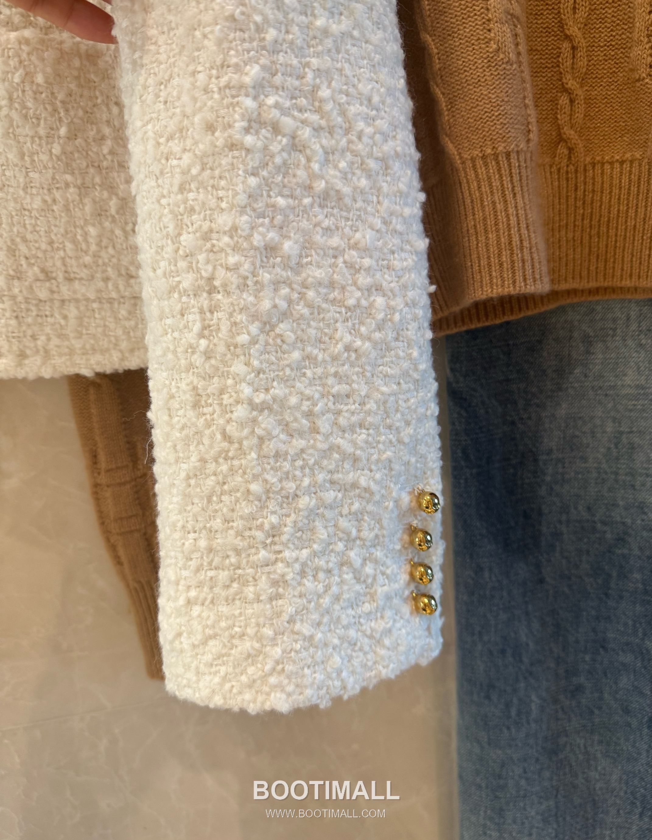 Celine Curly Wool Blend Jacket Wool Cashmere Blend White 셀린느 컬리 울 블렌드 자켓 울 캐시미어 블렌드 화이트 13