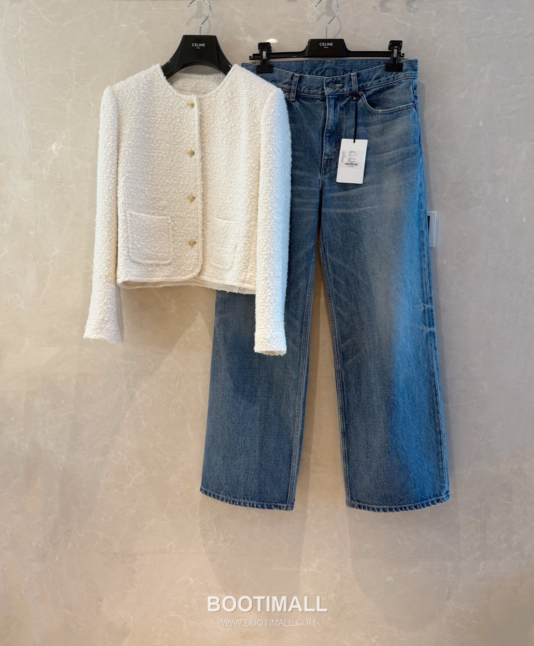 Celine Curly Wool Blend Jacket Wool Cashmere Blend White 셀린느 컬리 울 블렌드 자켓 울 캐시미어 블렌드 화이트 15