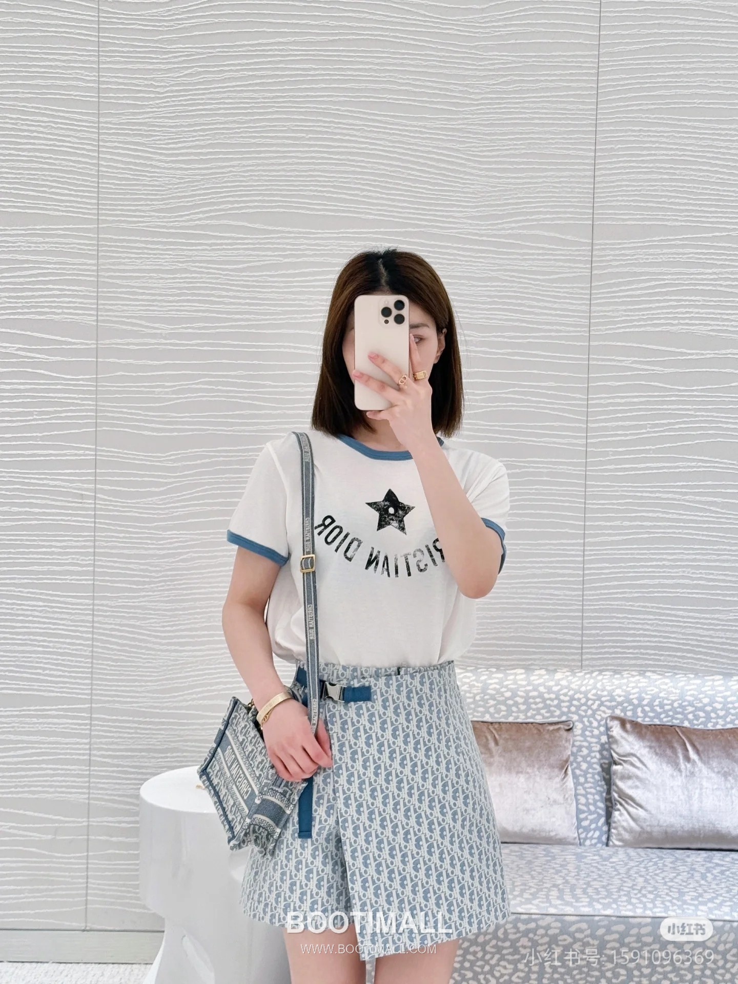 Dior Oblique Jacquard Skort Blue Pants 디올 오블리크 자카드 스커트 팬츠 블루 2