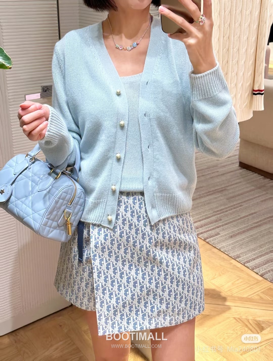 Dior Oblique Jacquard Skort Blue Pants 디올 오블리크 자카드 스커트 팬츠 블루 5