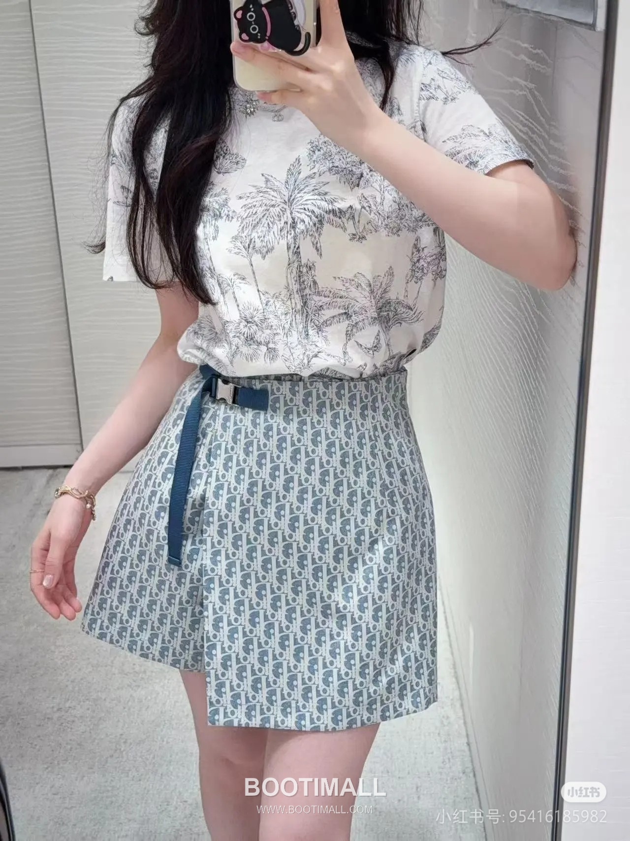 Dior Oblique Jacquard Skort Blue Pants 디올 오블리크 자카드 스커트 팬츠 블루 7