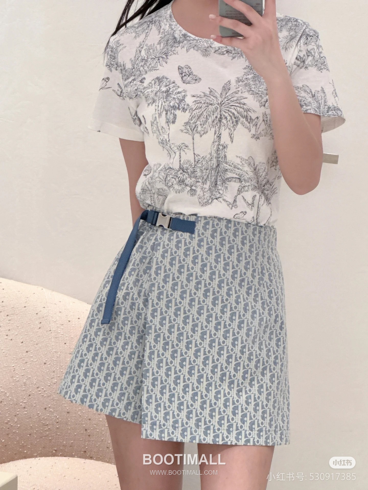 Dior Oblique Jacquard Skort Blue Pants 디올 오블리크 자카드 스커트 팬츠 블루 8
